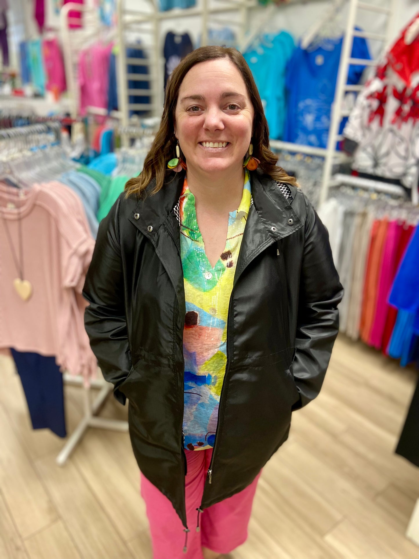 Oopera J5205W Metallic Rain Jacket