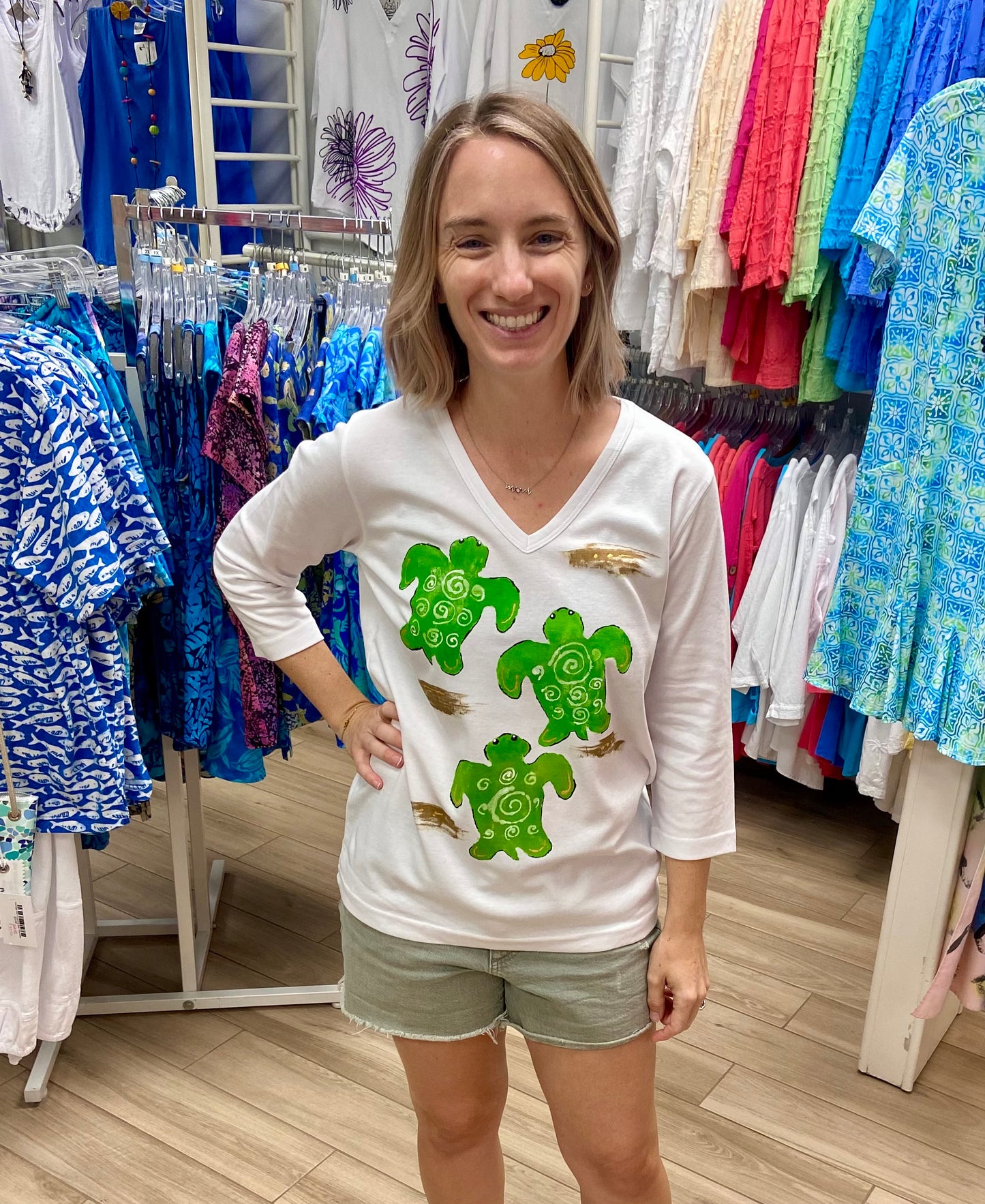 Rosamund Merrill Happy Friends Painted Turtle Top
