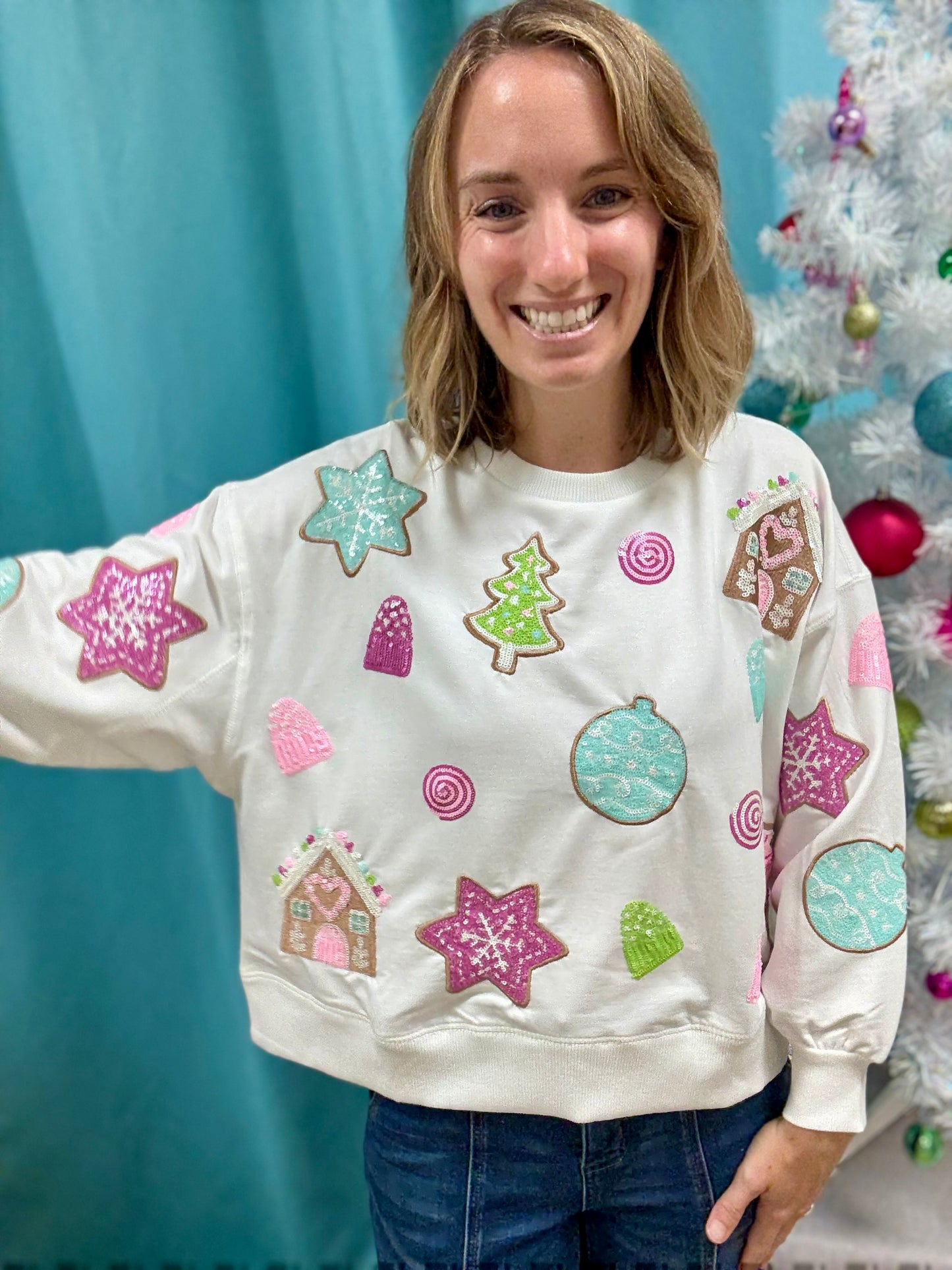 Mary Square Millie Gingerbread Sweatshirt