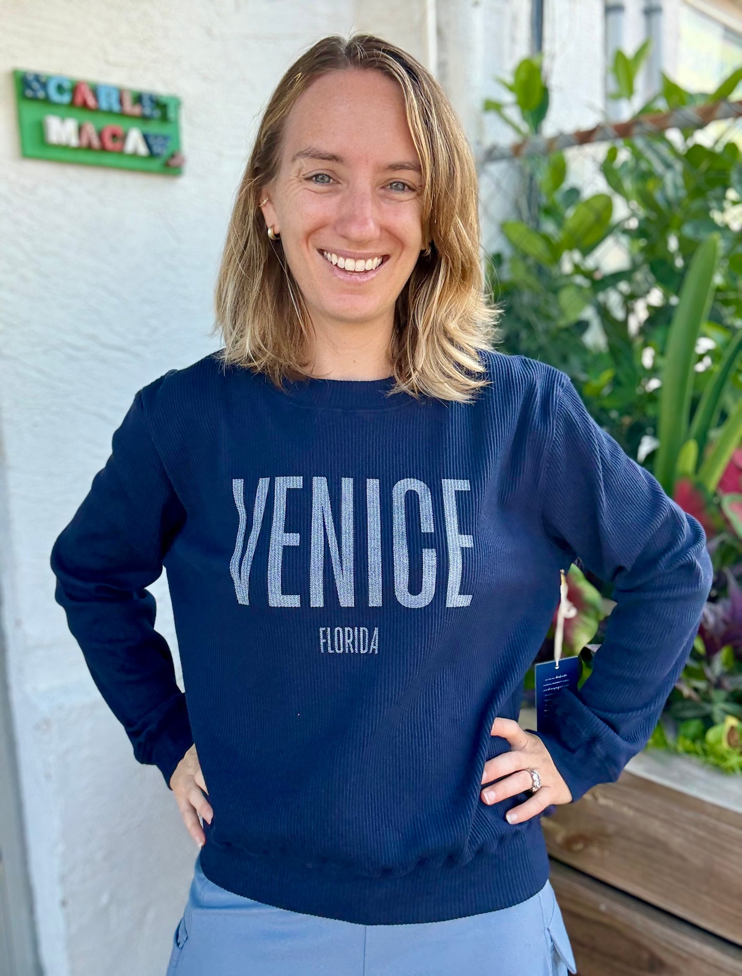Boat House Venice Corded Pullover Top