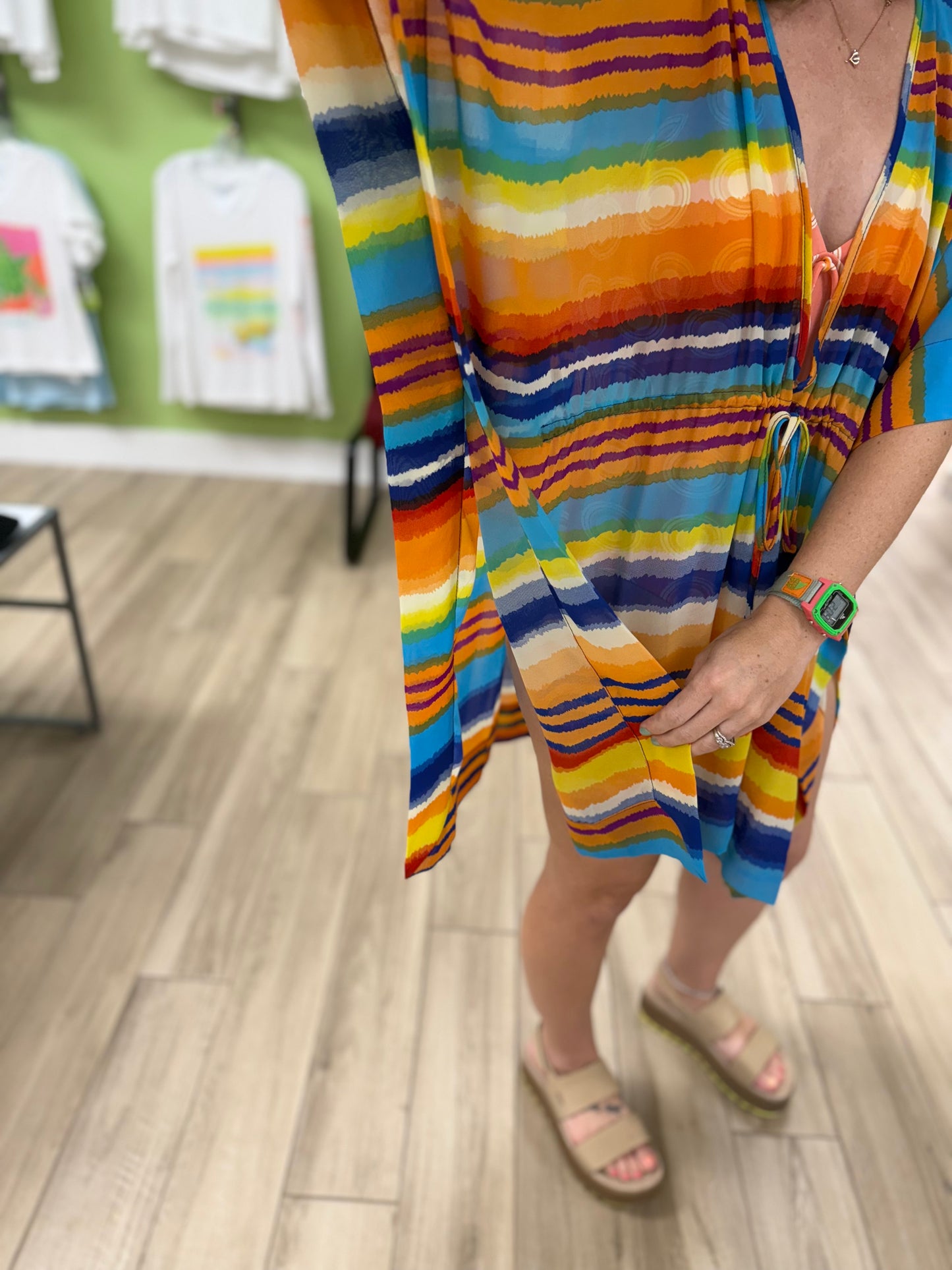 La Palapa 2007E Cinch Waist Swim Coverup