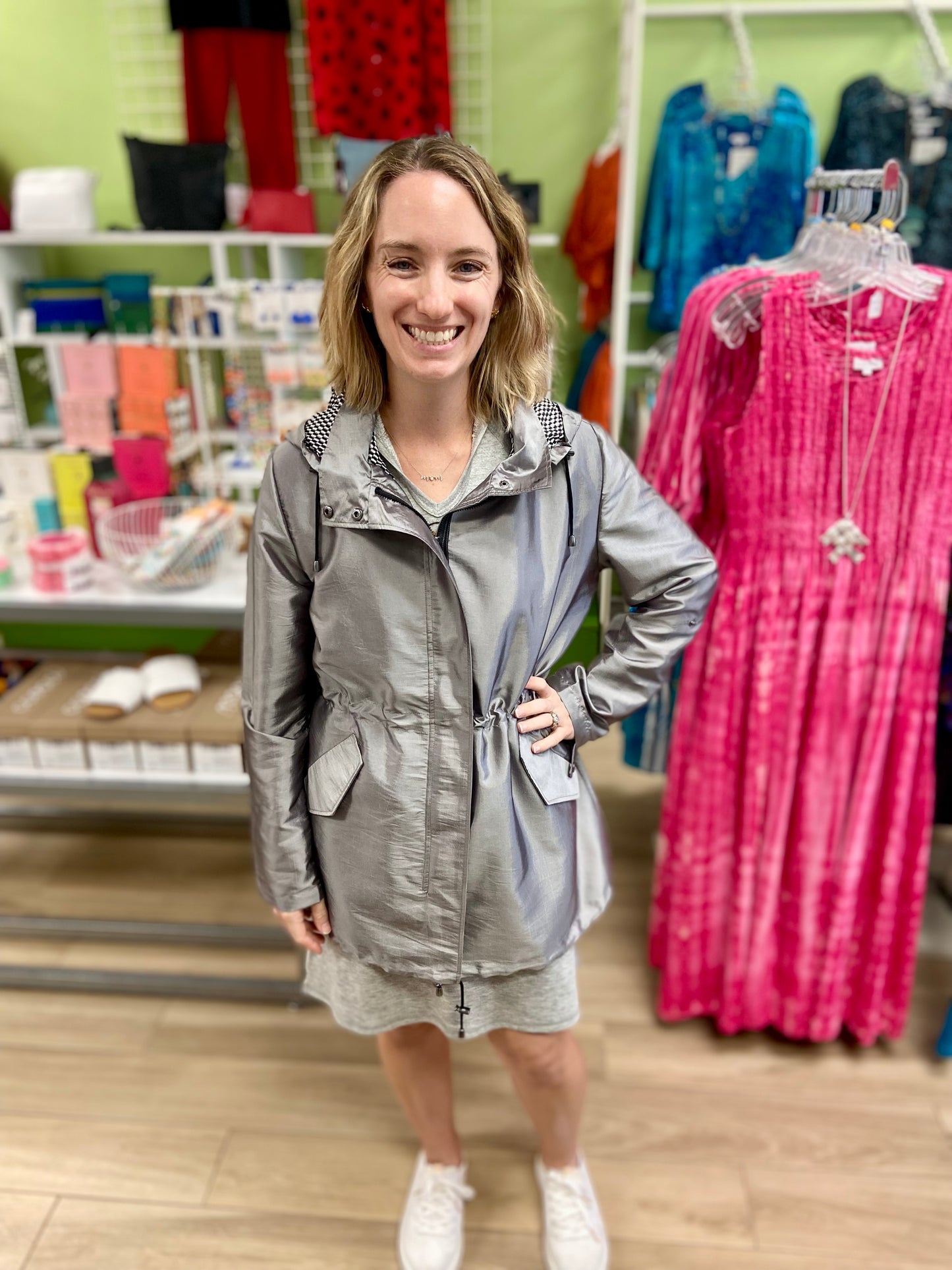 Oopera J5205W Metallic Rain Jacket