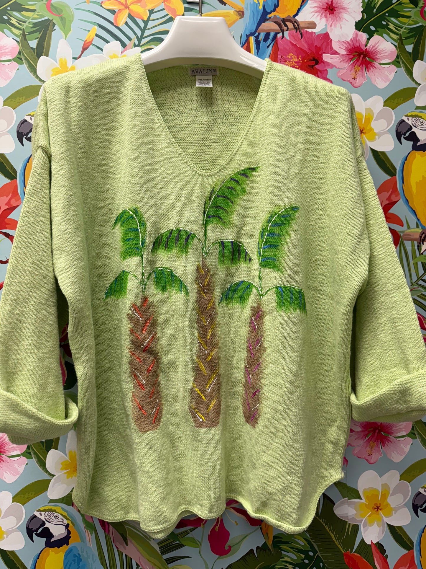 MoMo Sweater - Pop Palm Trio