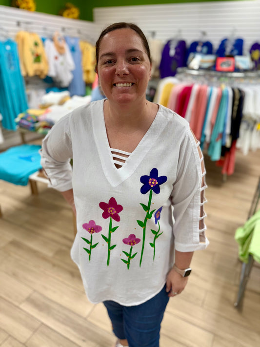 Peg 0014 Painted Purple Garden Top