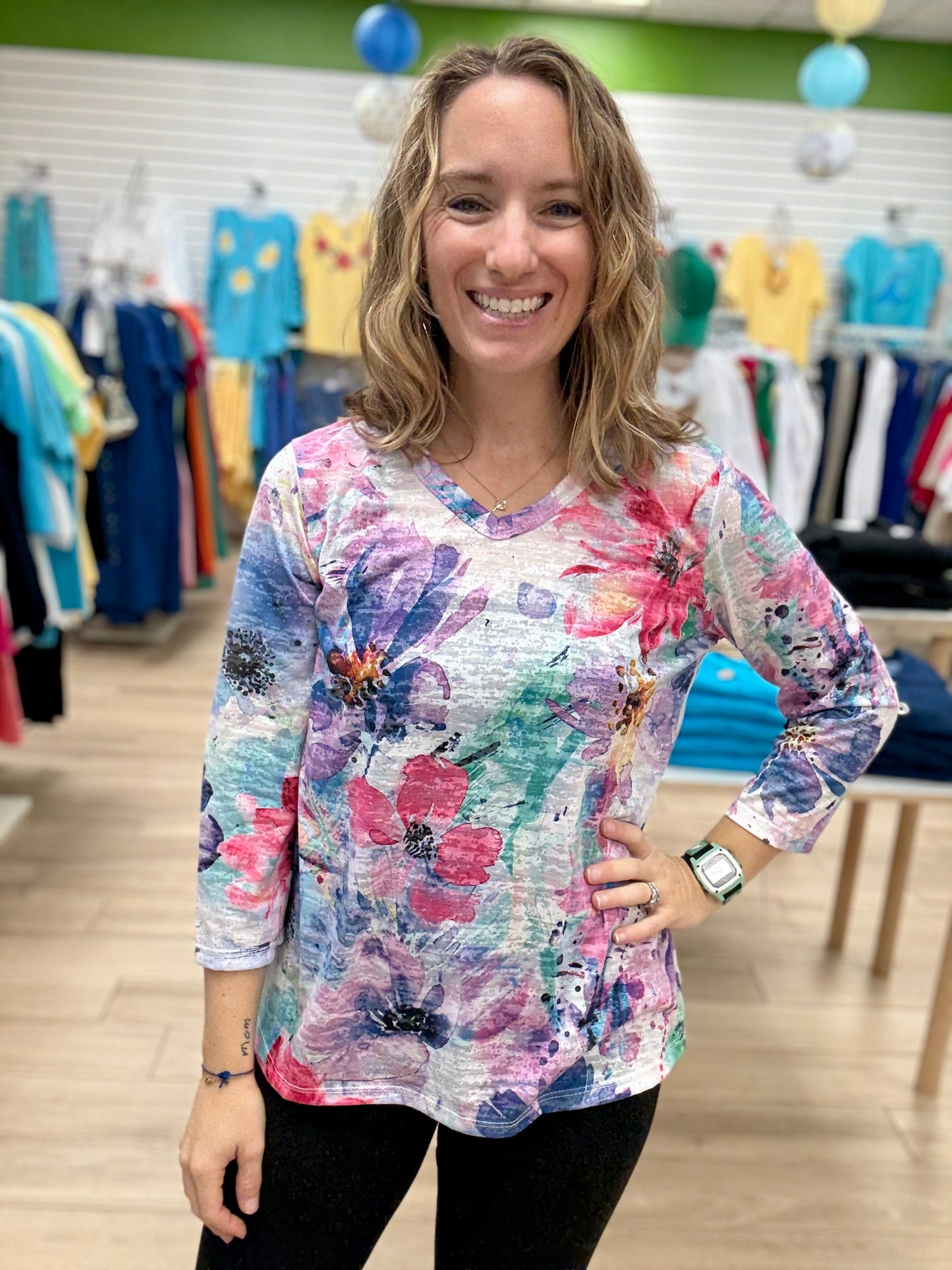 Jess & Jane 46 Print Top