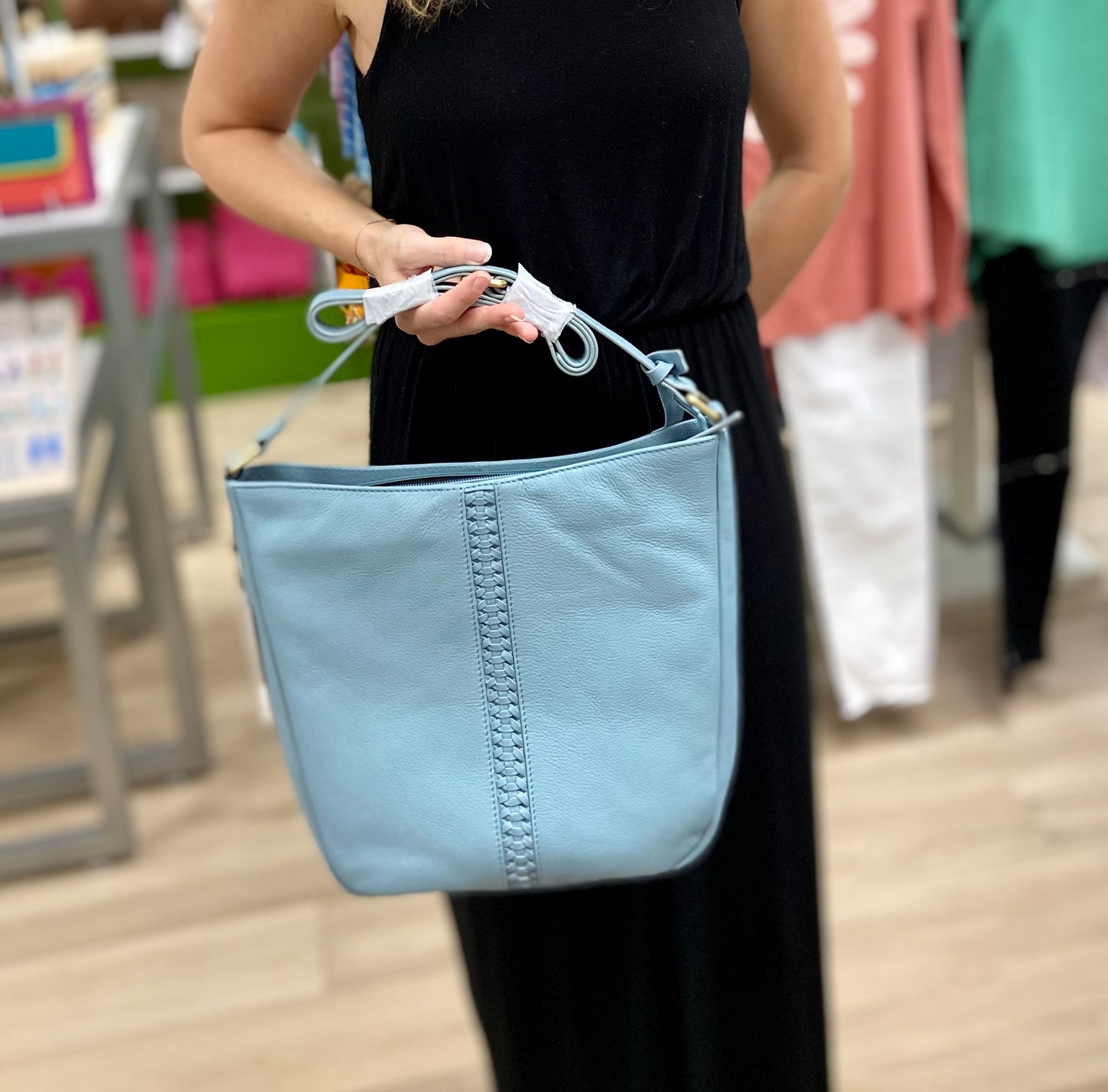 ILI 4487 Braided Bucket Bag