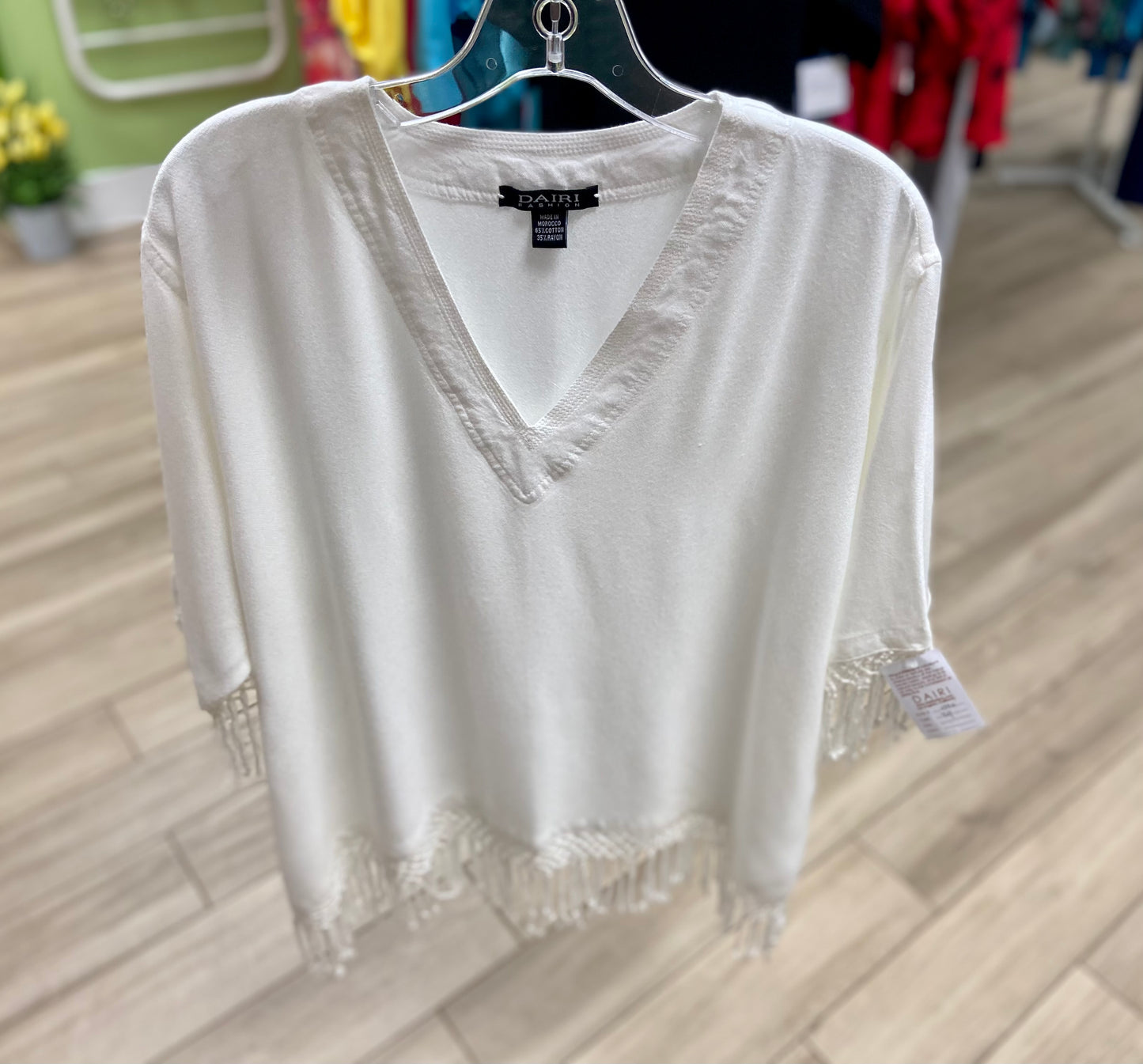 Dairi 2340V One Size Fringe Top
