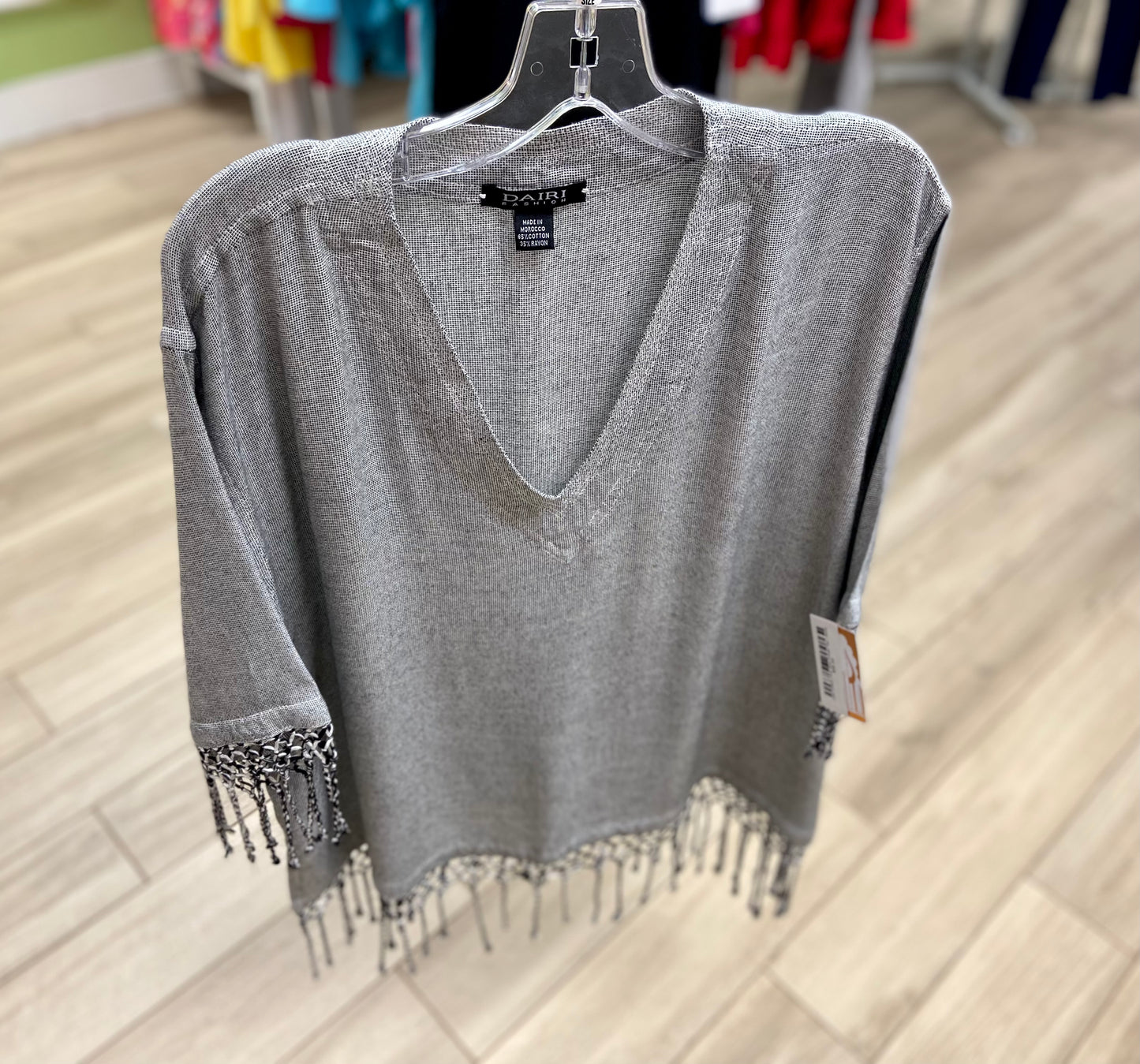 Dairi 2340V One Size Fringe Top