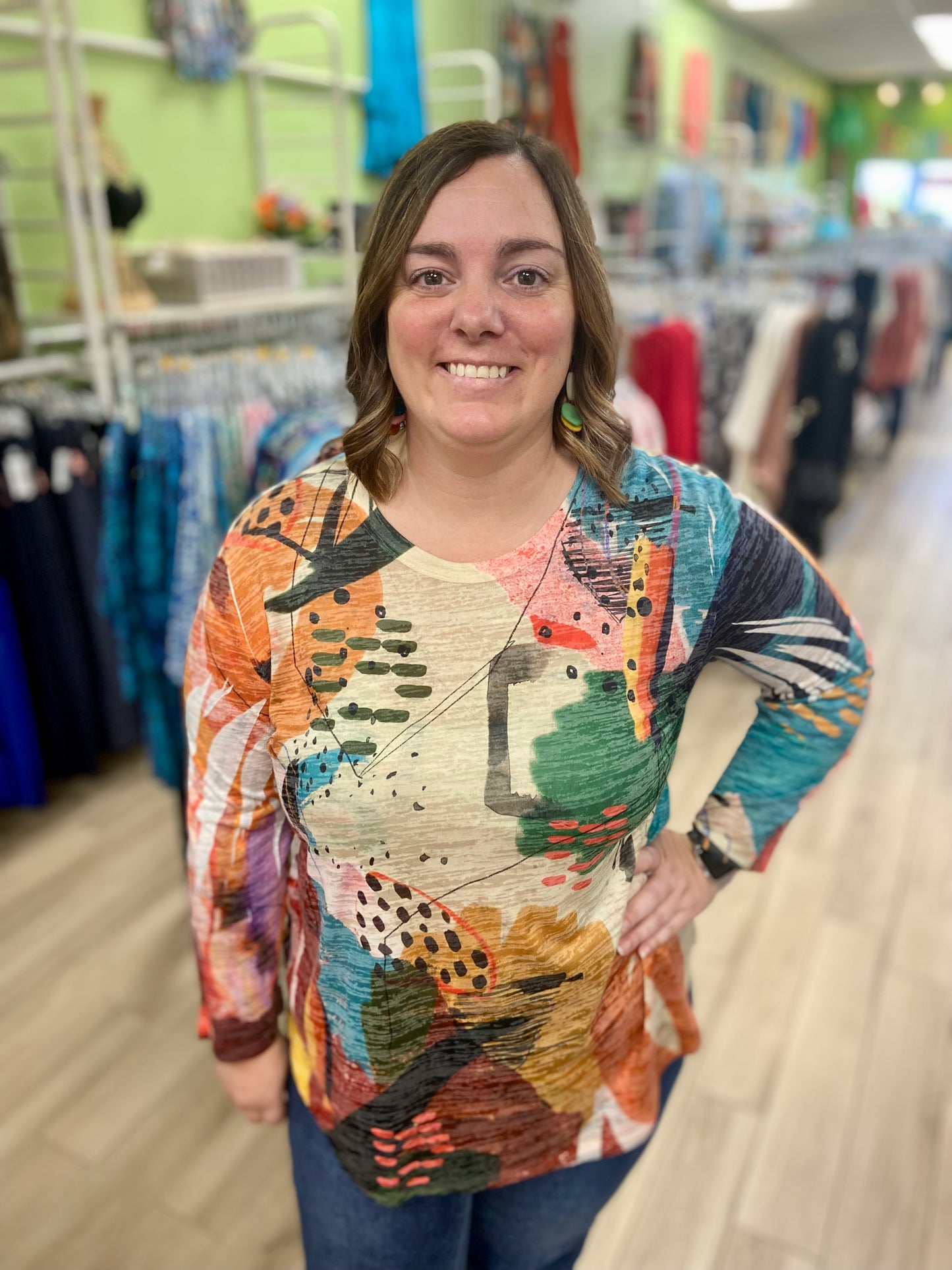 Jess & Jane AJ2 Print Top