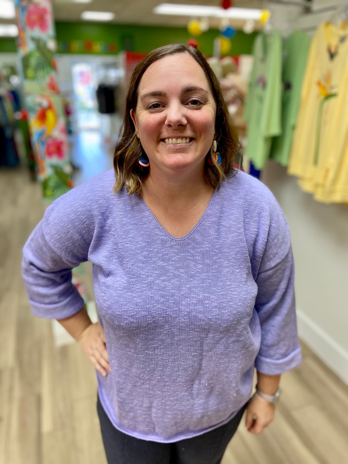 Avalin 9079 Roll Sleeve Sweater