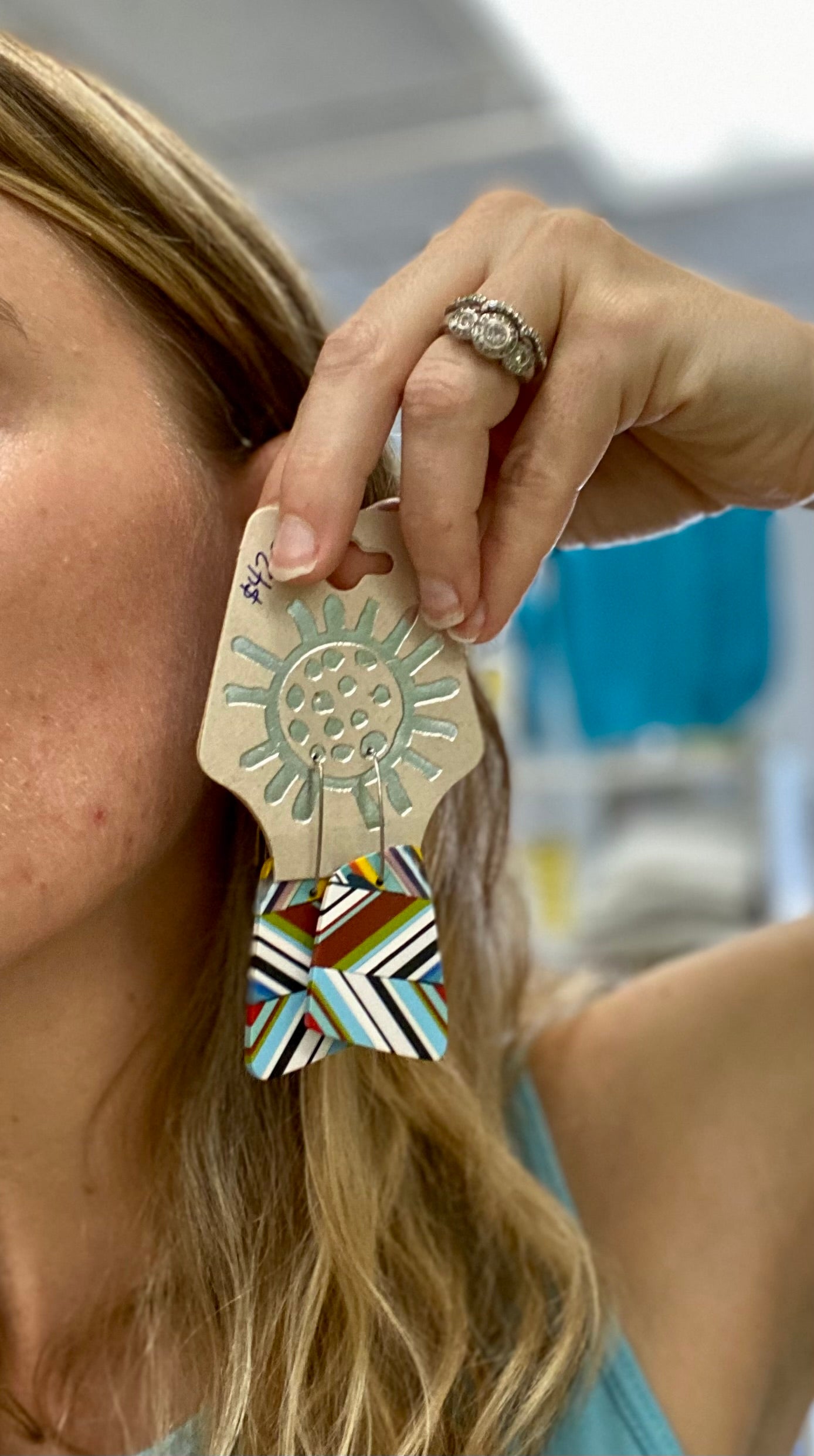 Belart Resin Mosaic Earring