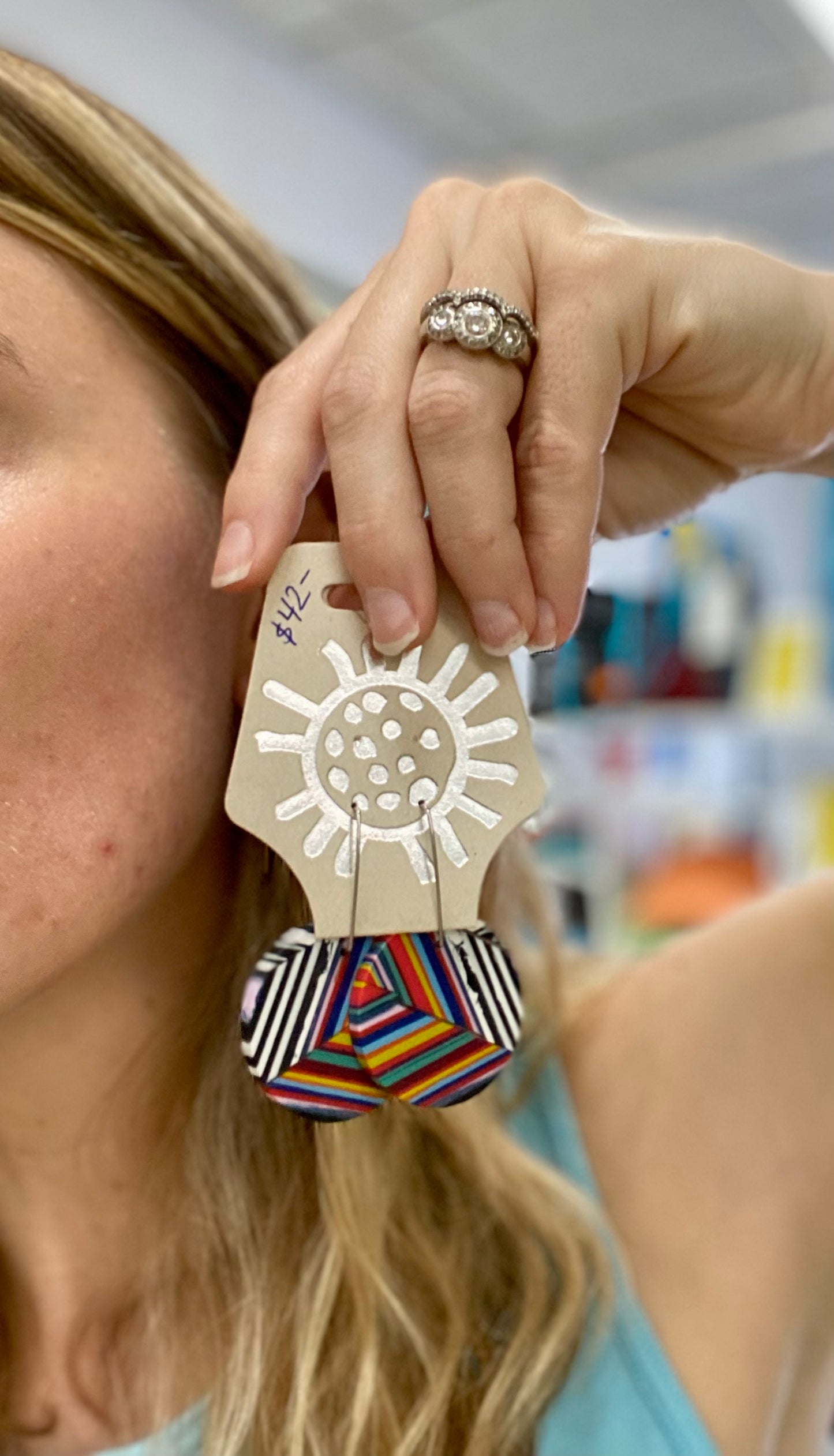 Belart Resin Mosaic Earring