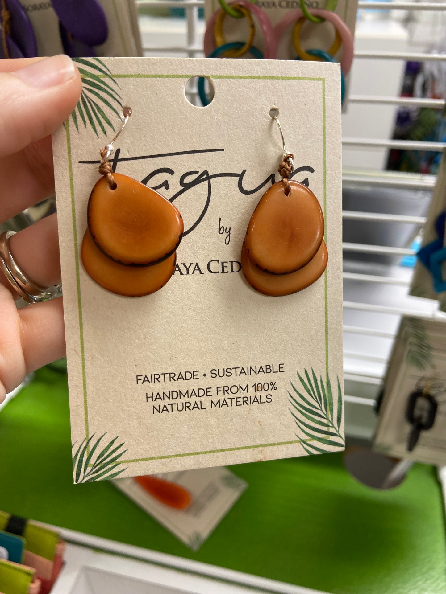 Tagua Fiesta Earring