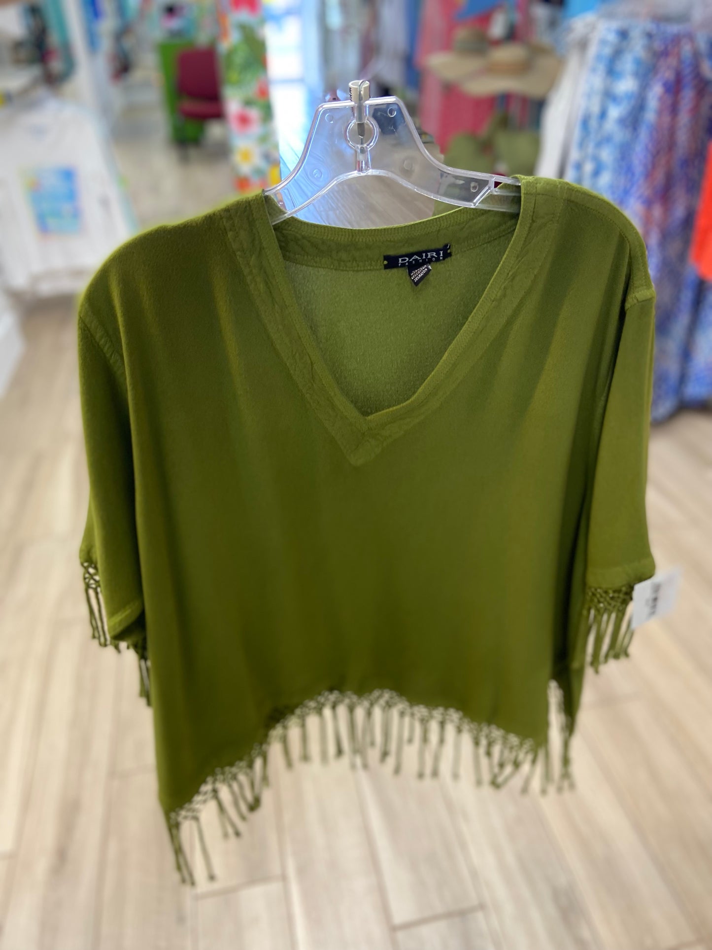 Dairi 2340V One Size Fringe Top