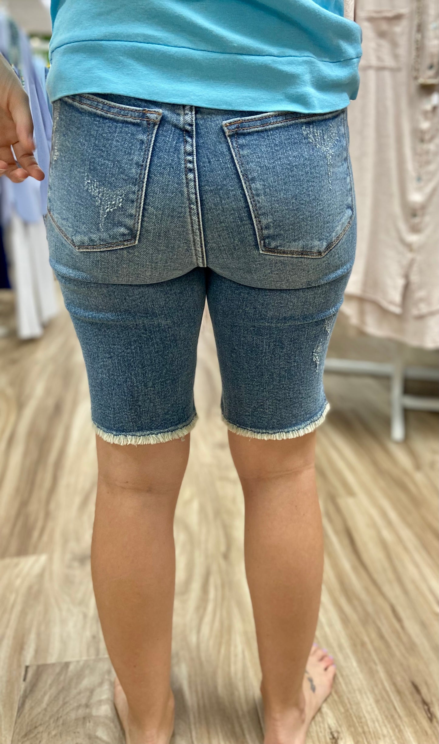 Judy Blue 150030 Bermuda Jean Shorts