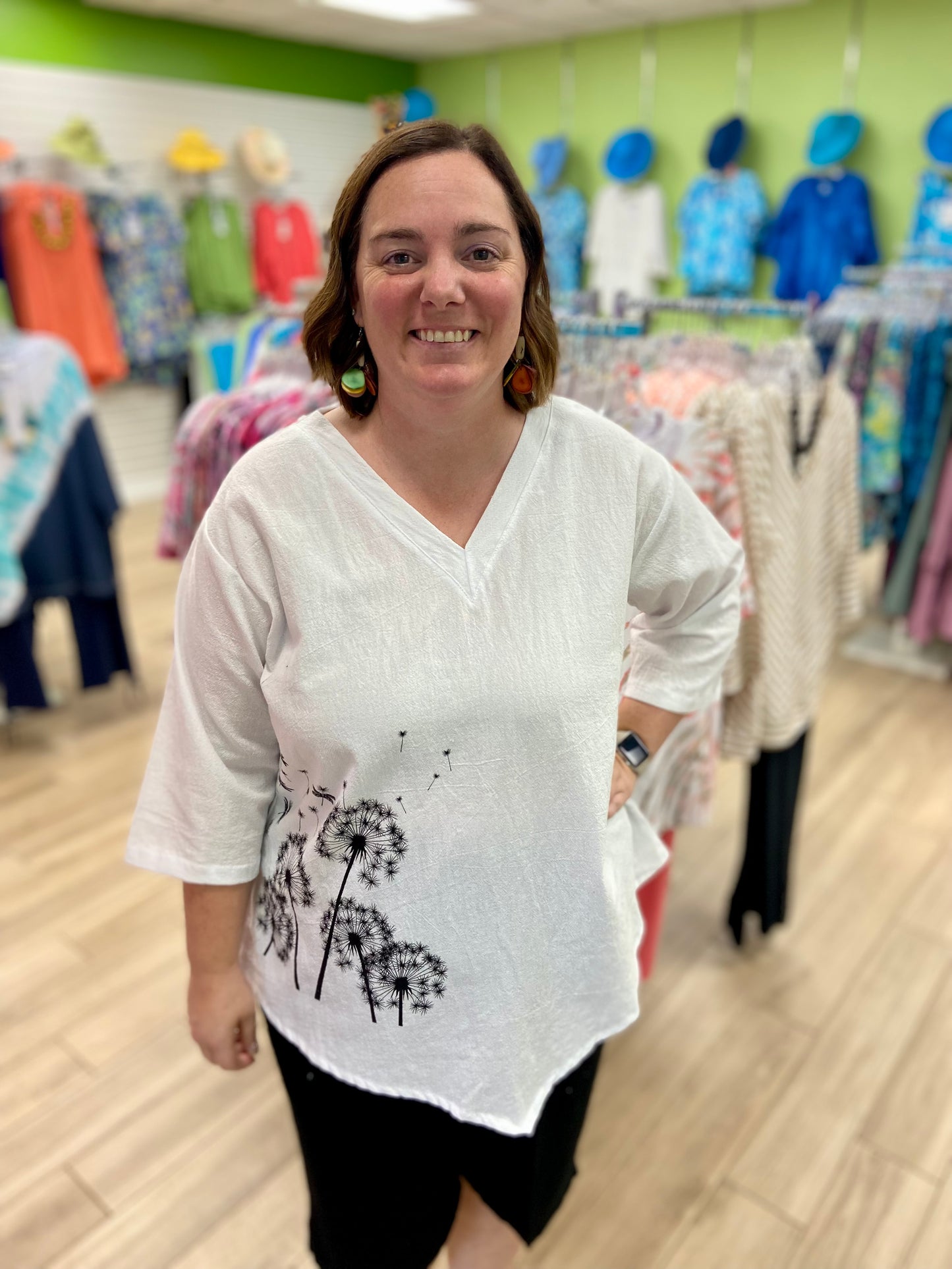 Cottonseed 138 Print Top