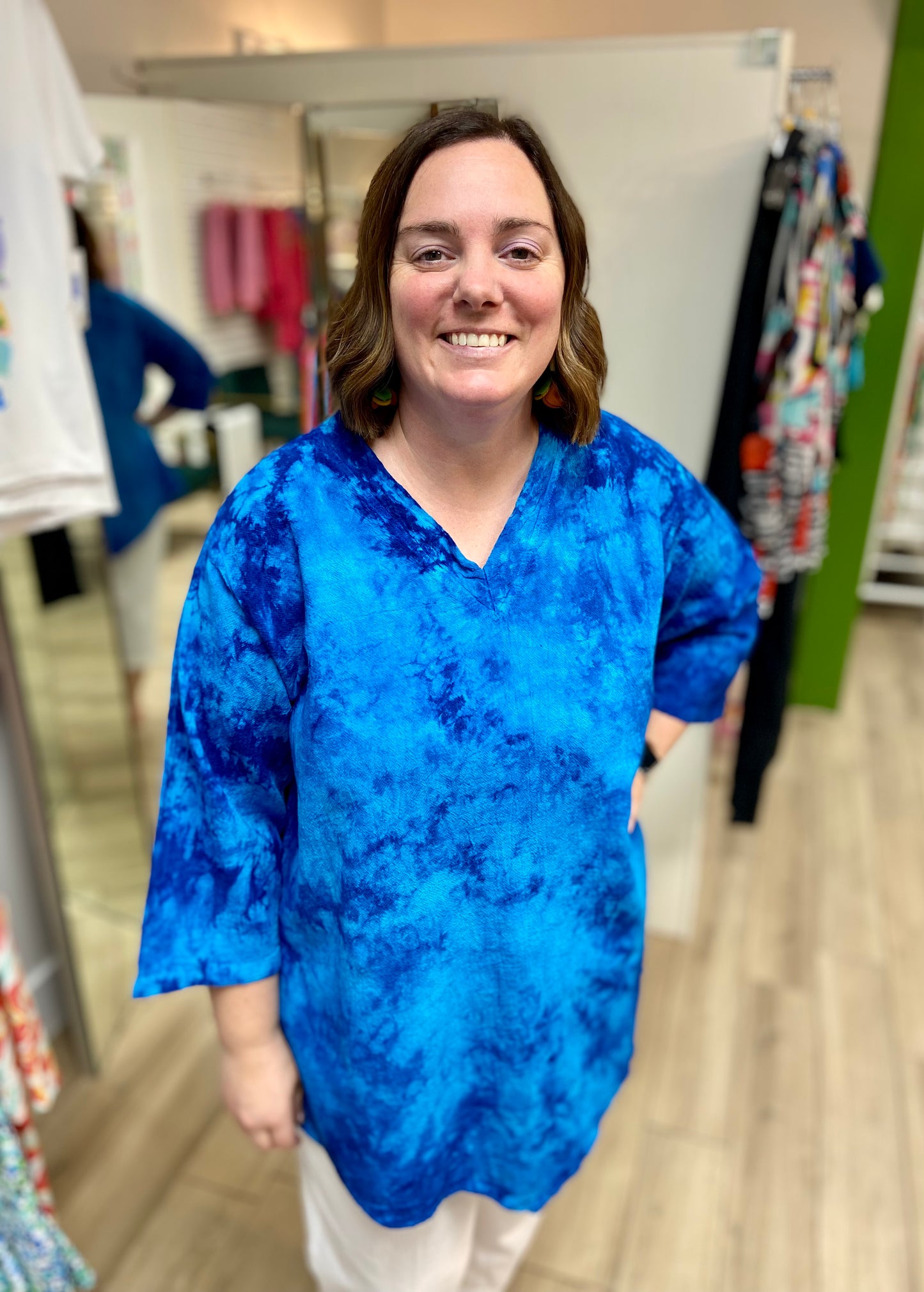 Rum Reggae V-Neck Tunic Top