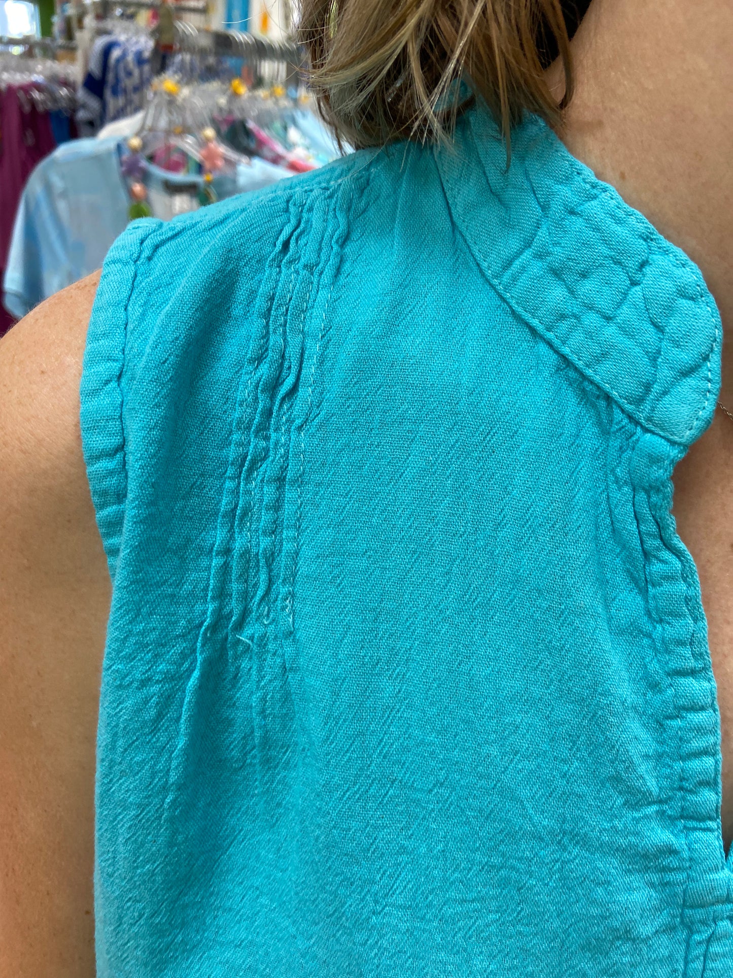 Maya Jones 1692 Pleats Tank Top