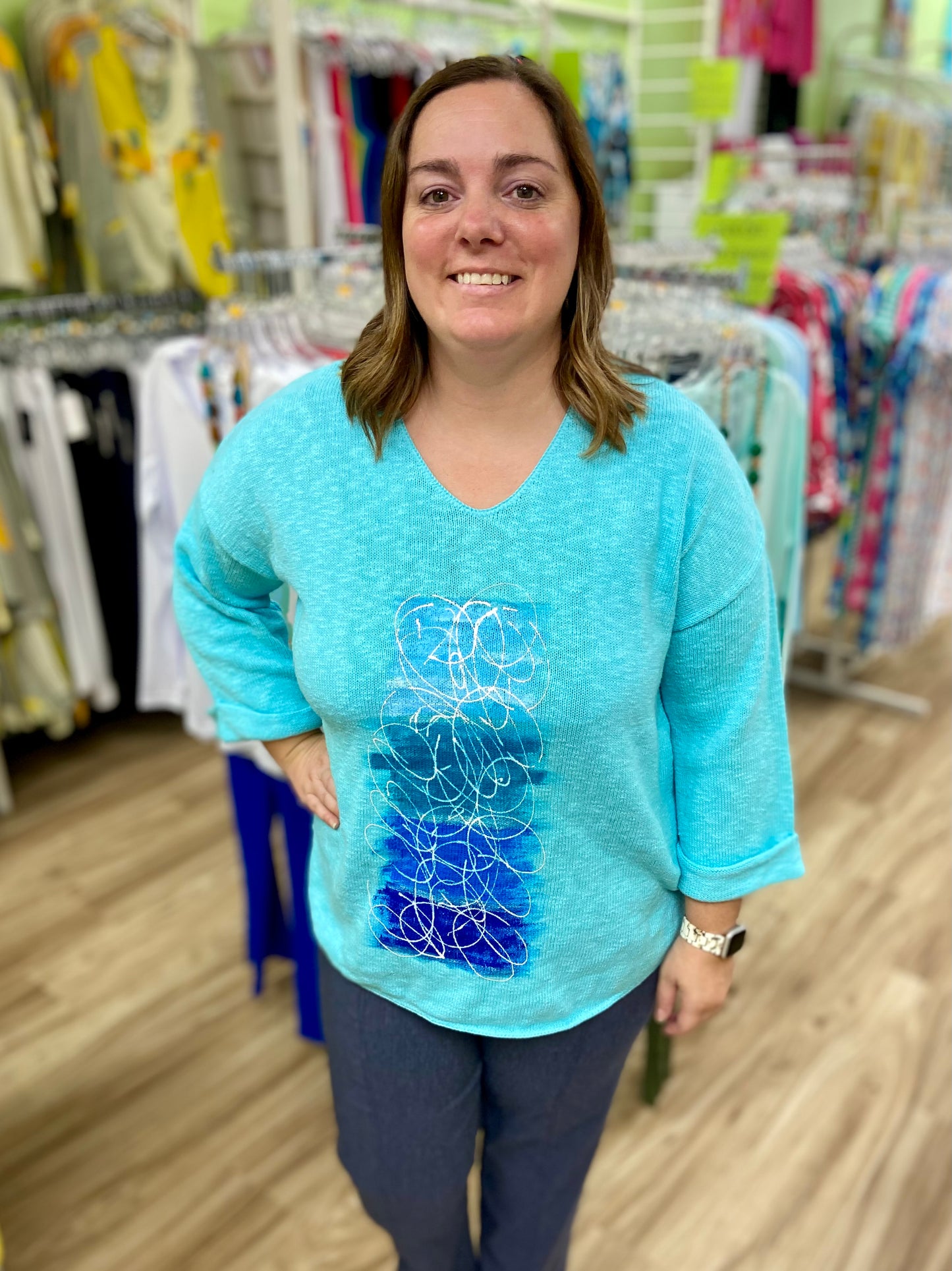 MoMo Sweater - Sea Swells