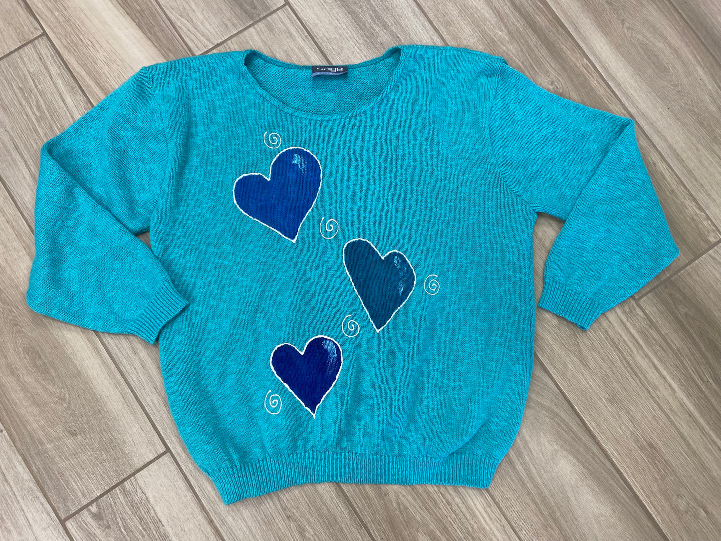 MoMo Sweater - Swirl Hearts