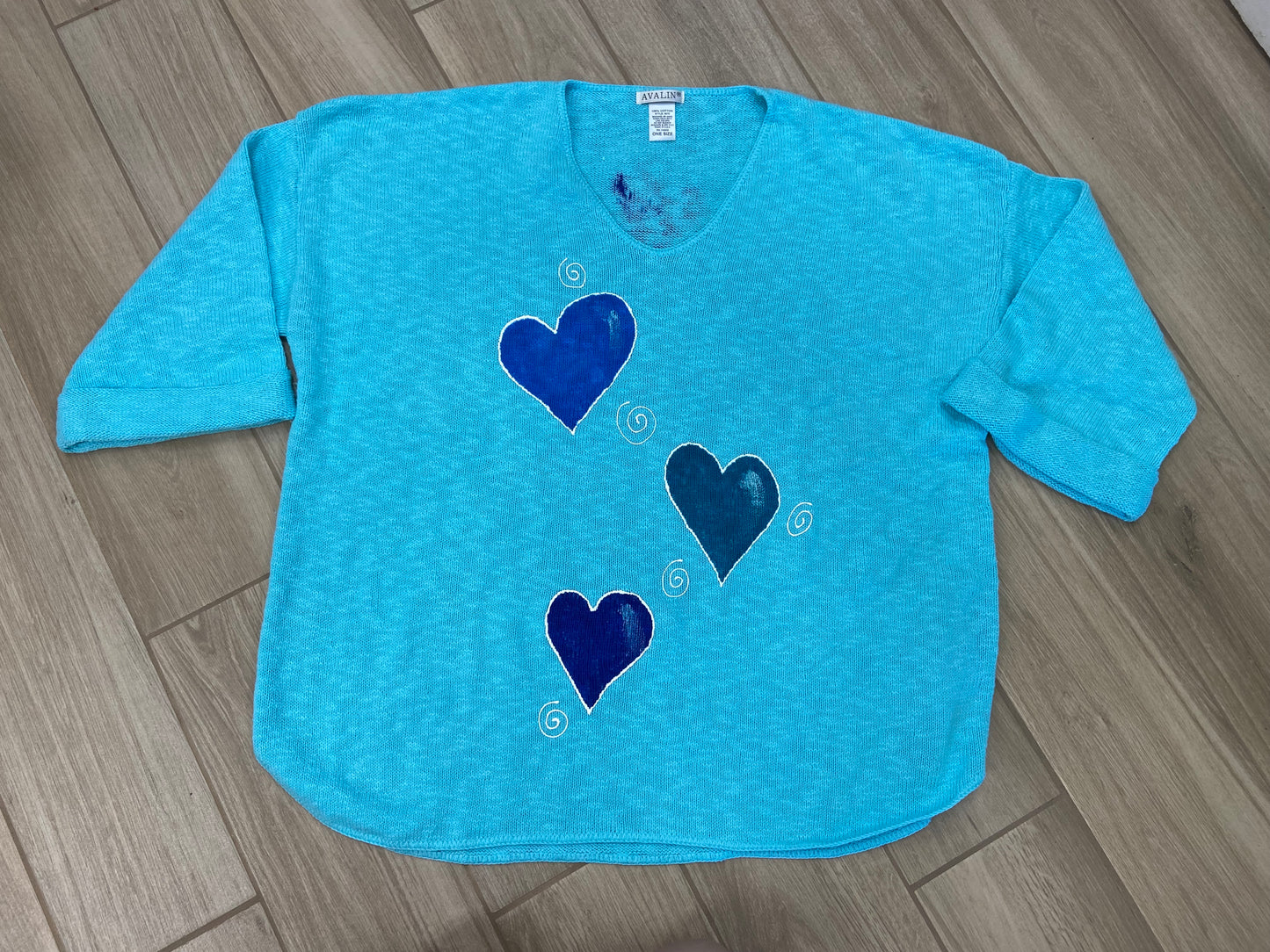 MoMo Sweater - Swirl Hearts