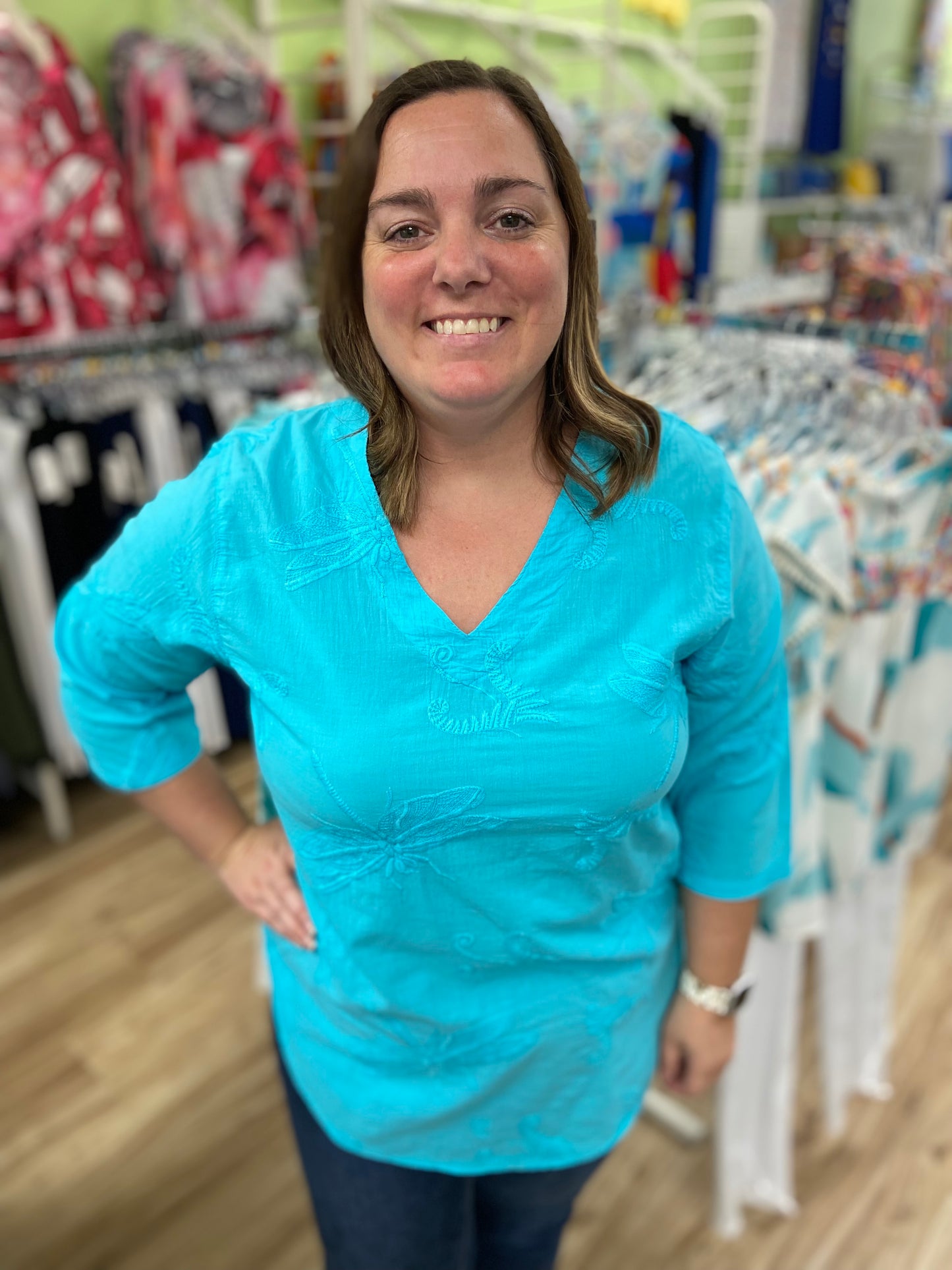 Cottonseed 600DF Dragonfly Tunic Top