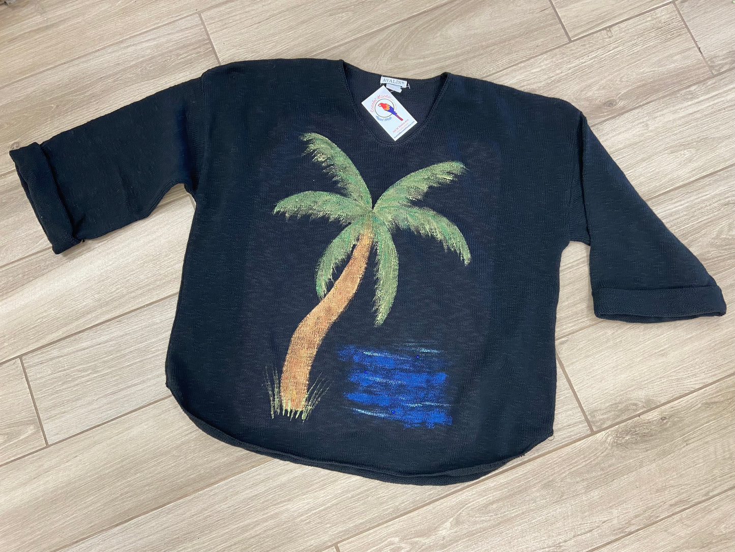 MoMo Sweater - Metallic Palm