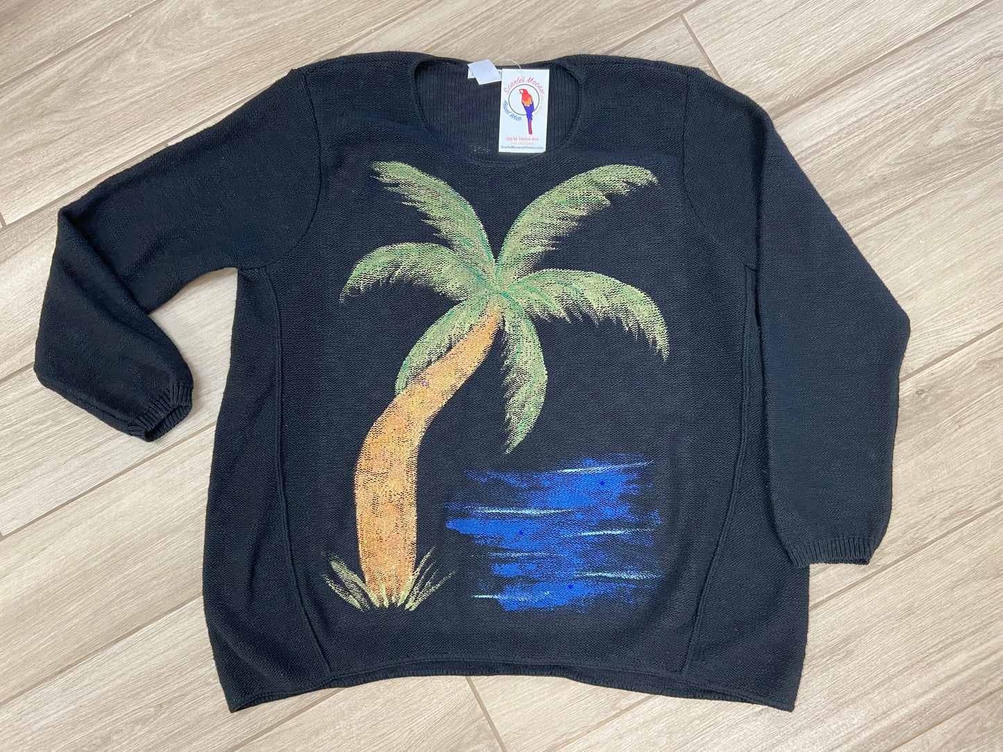 MoMo Sweater - Metallic Palm