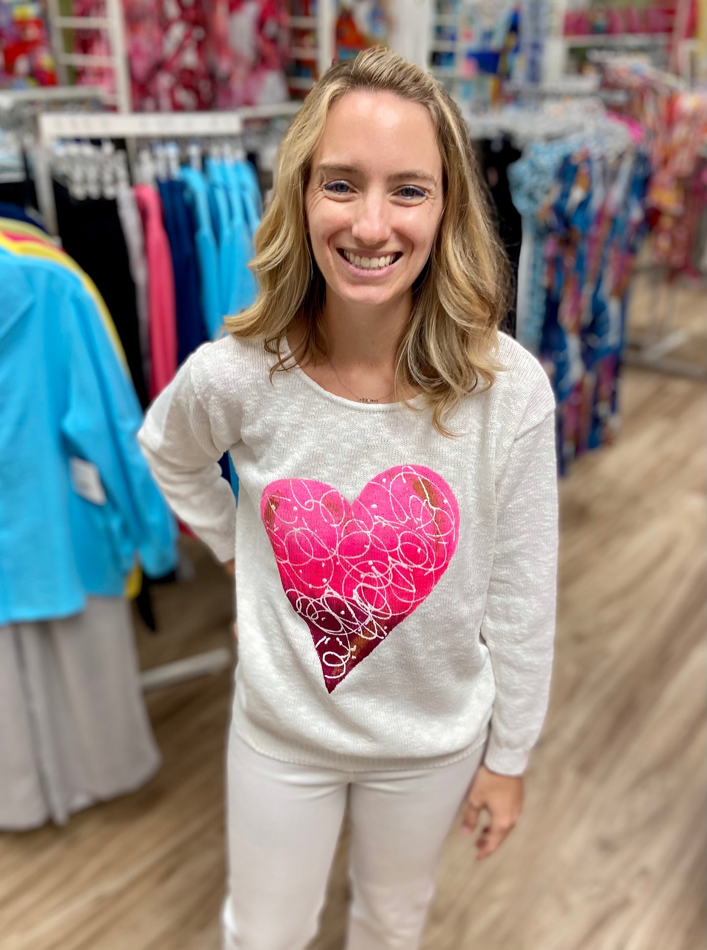 MoMo Sweater - Art Heart