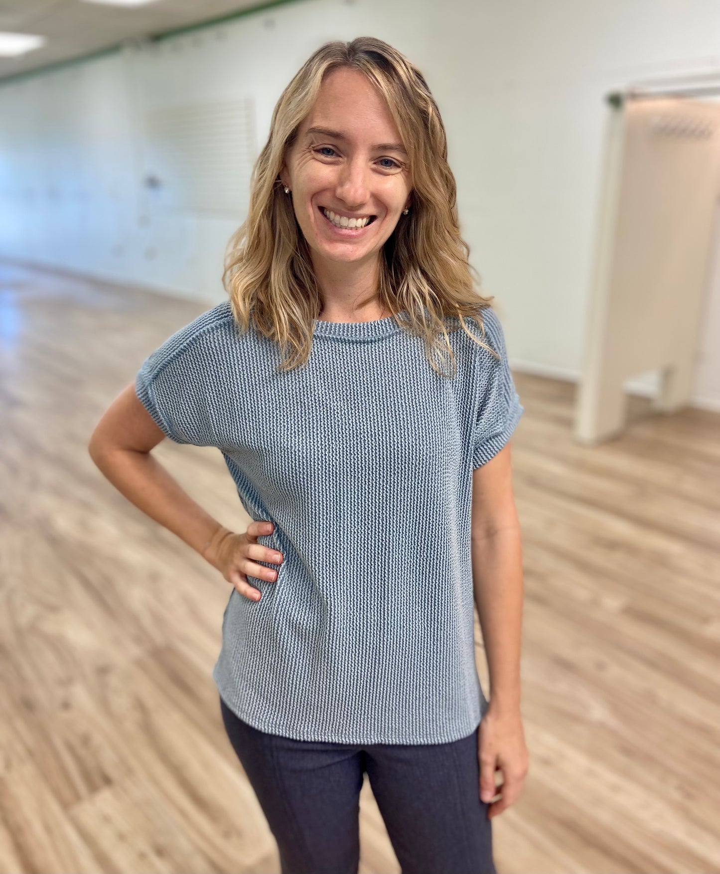 7th Ray T5160 Corded Dolman Top