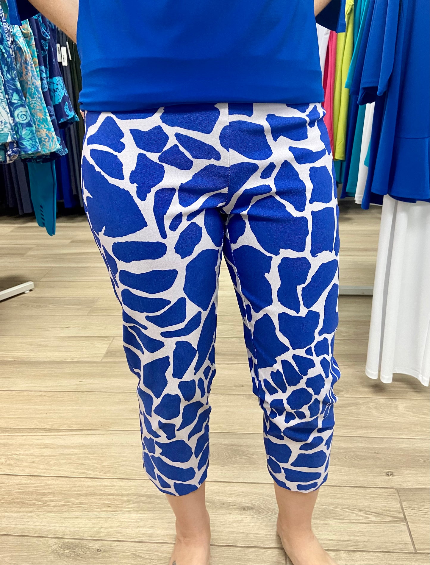 Krazy Larry Print Capri