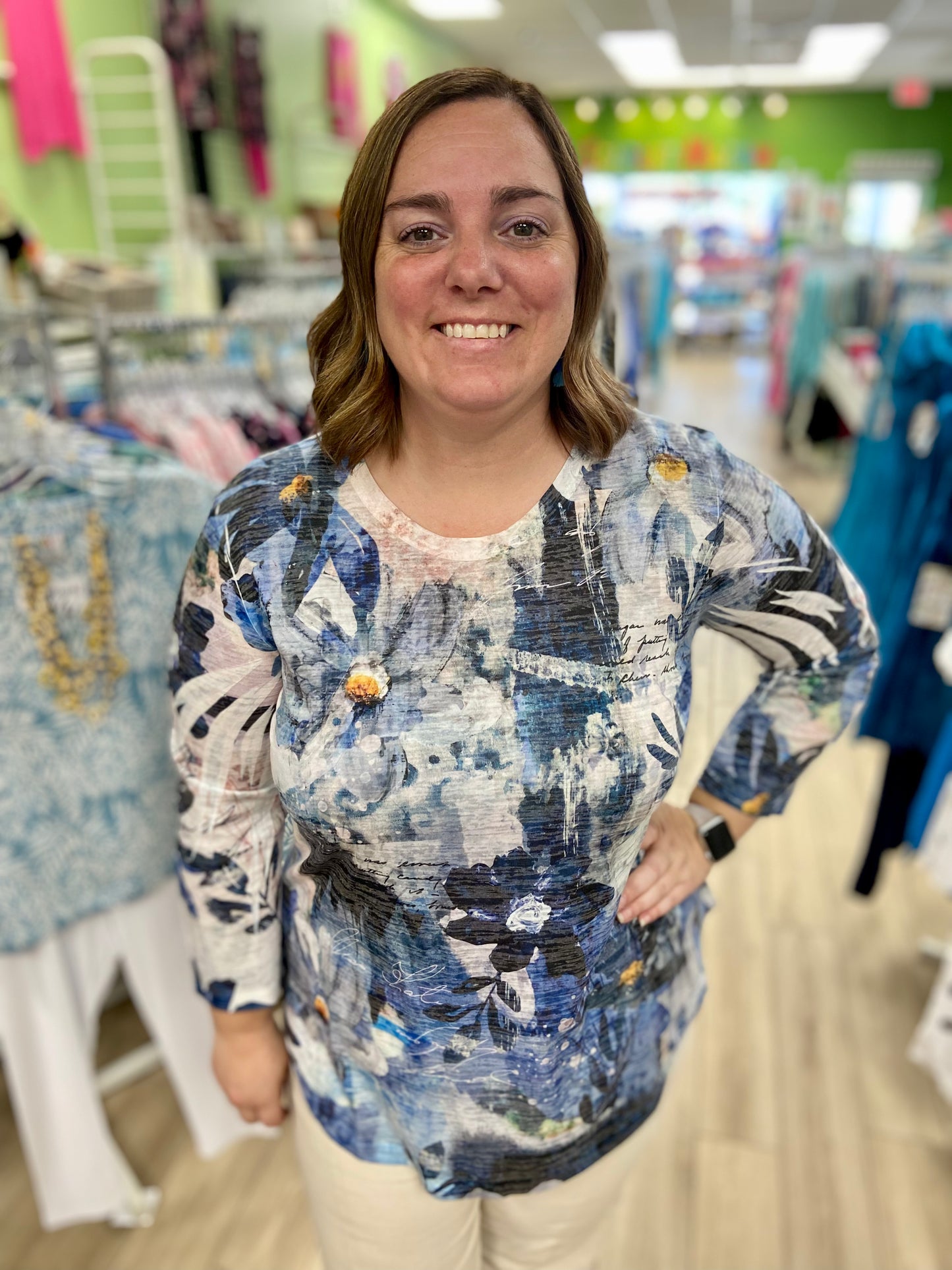 Jess & Jane AJ2 Print Top