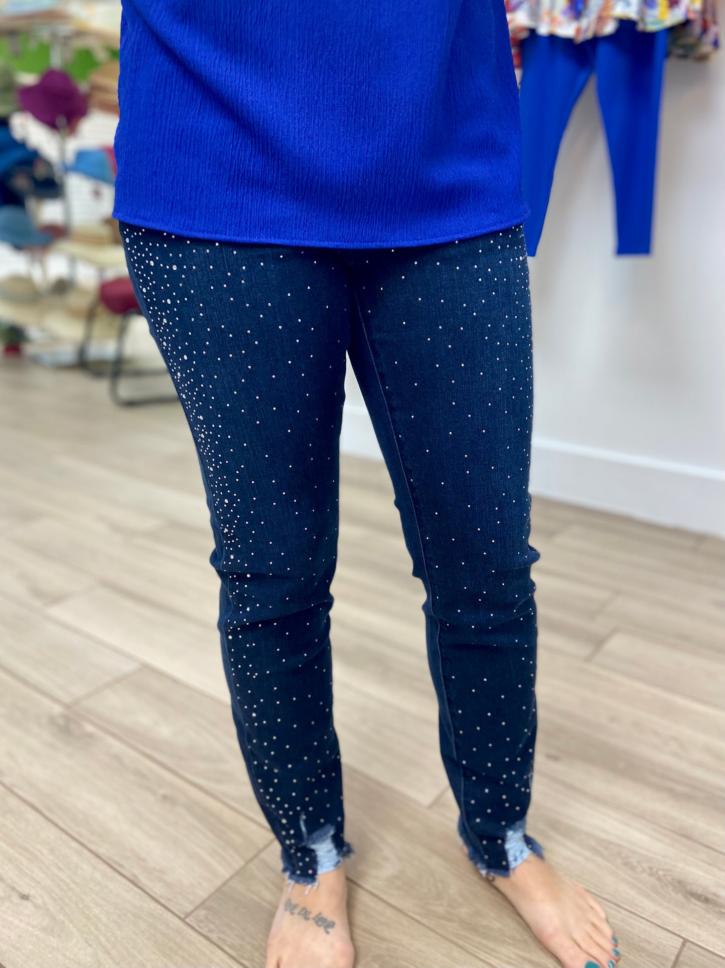 Euro P55 Sparkle Front Jeans