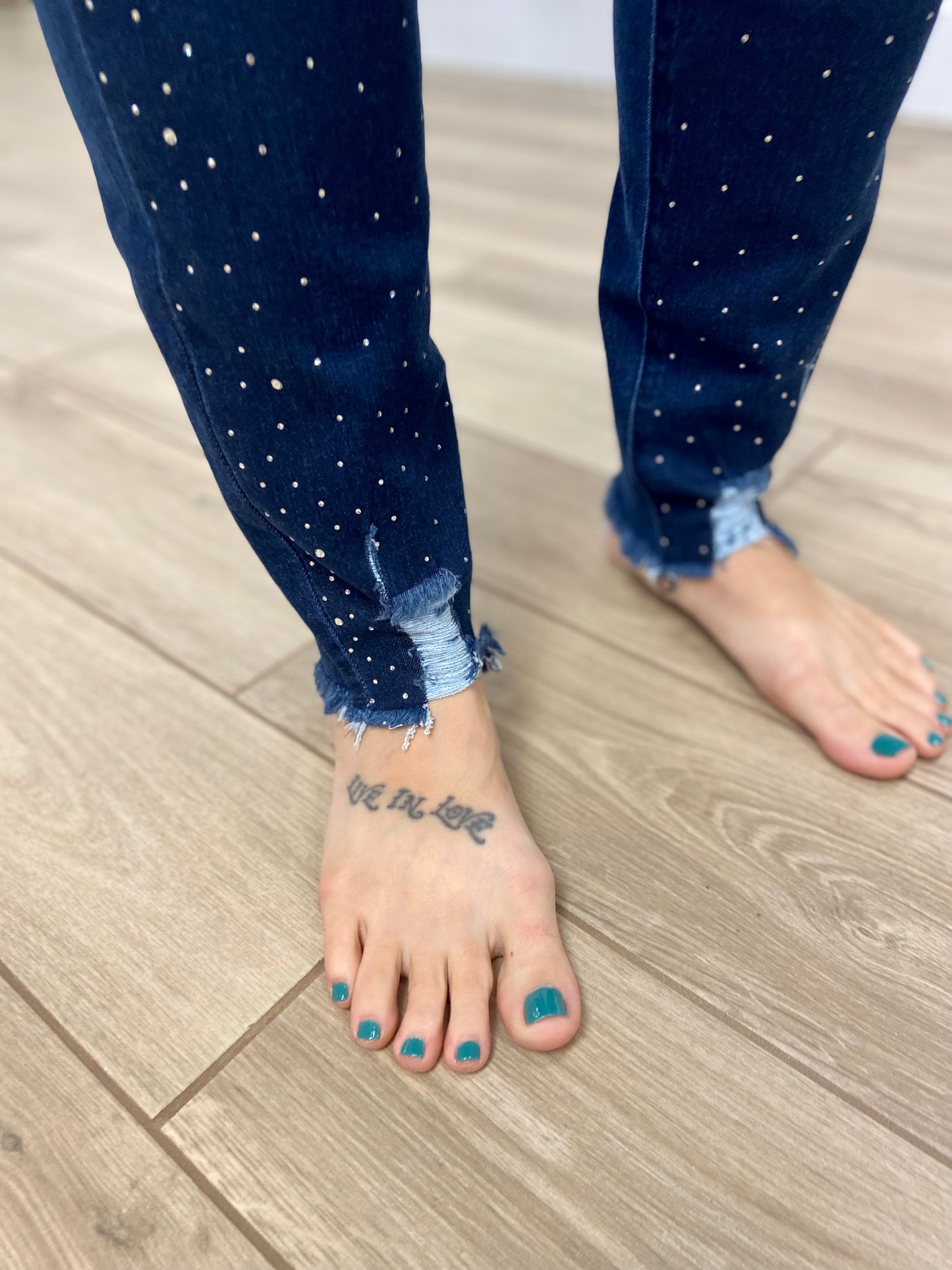 Euro P55 Sparkle Front Jeans