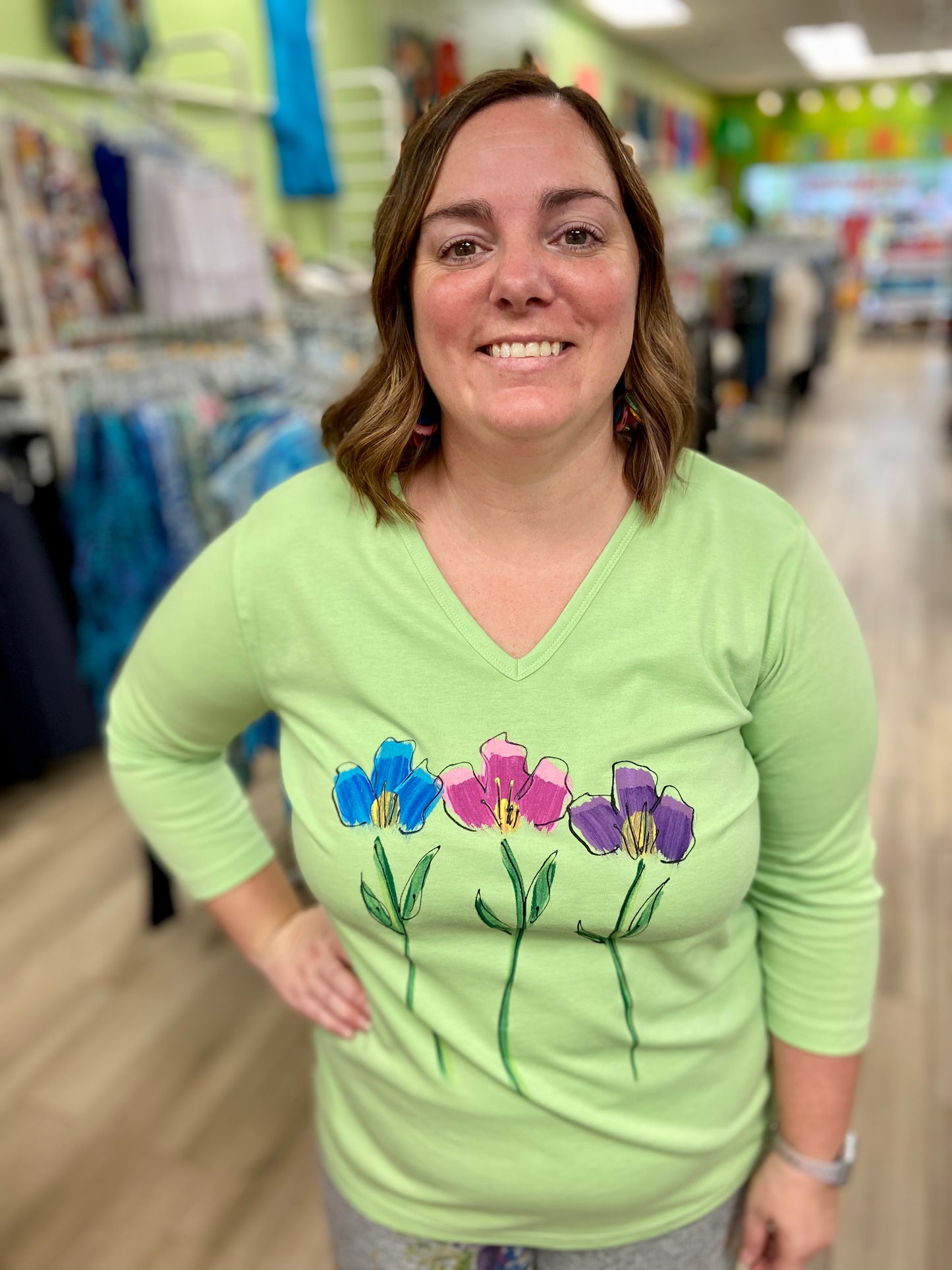 Victoria Orchid Trio Top