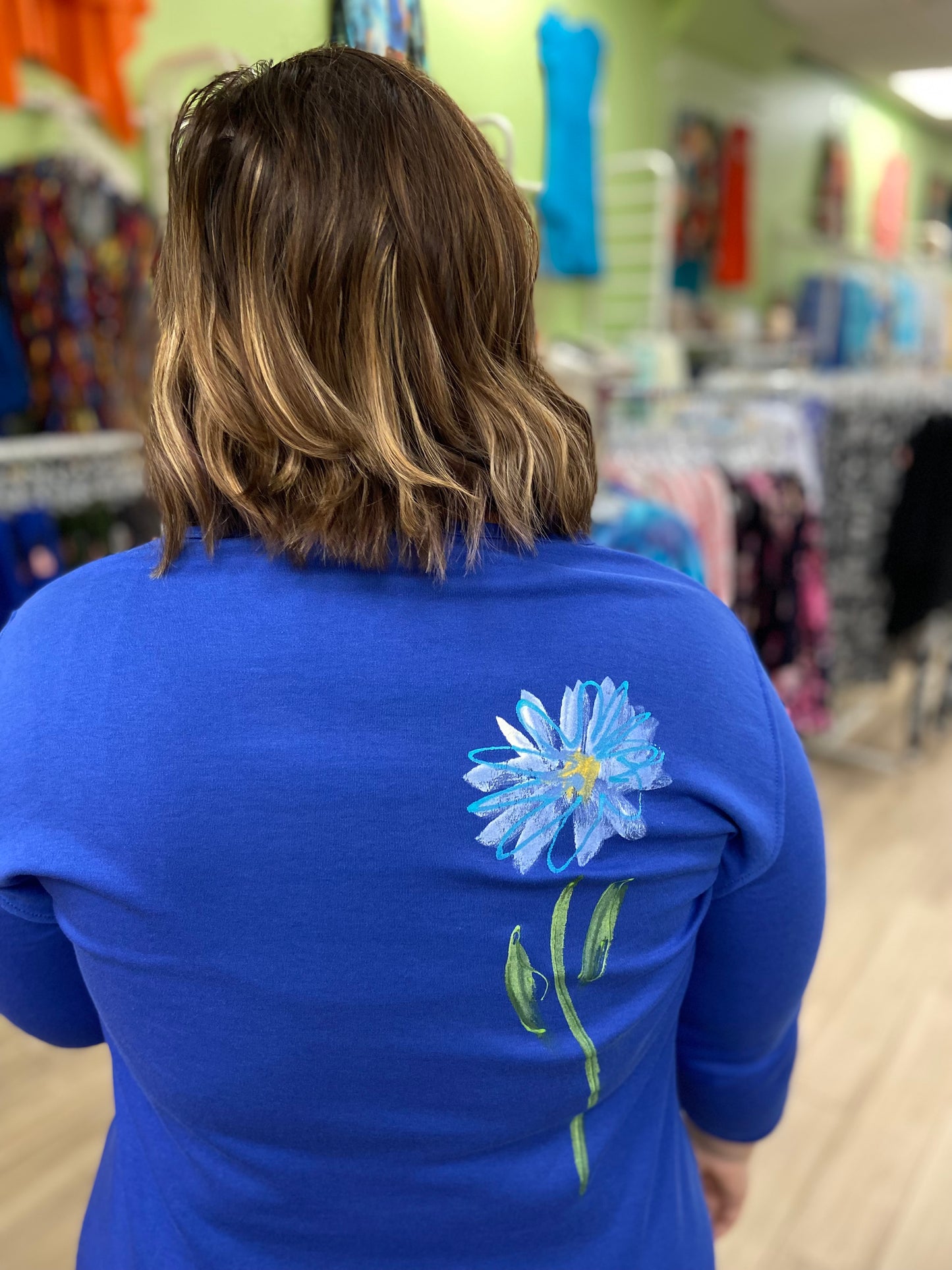 Victoria Blue Daisy Trio Top