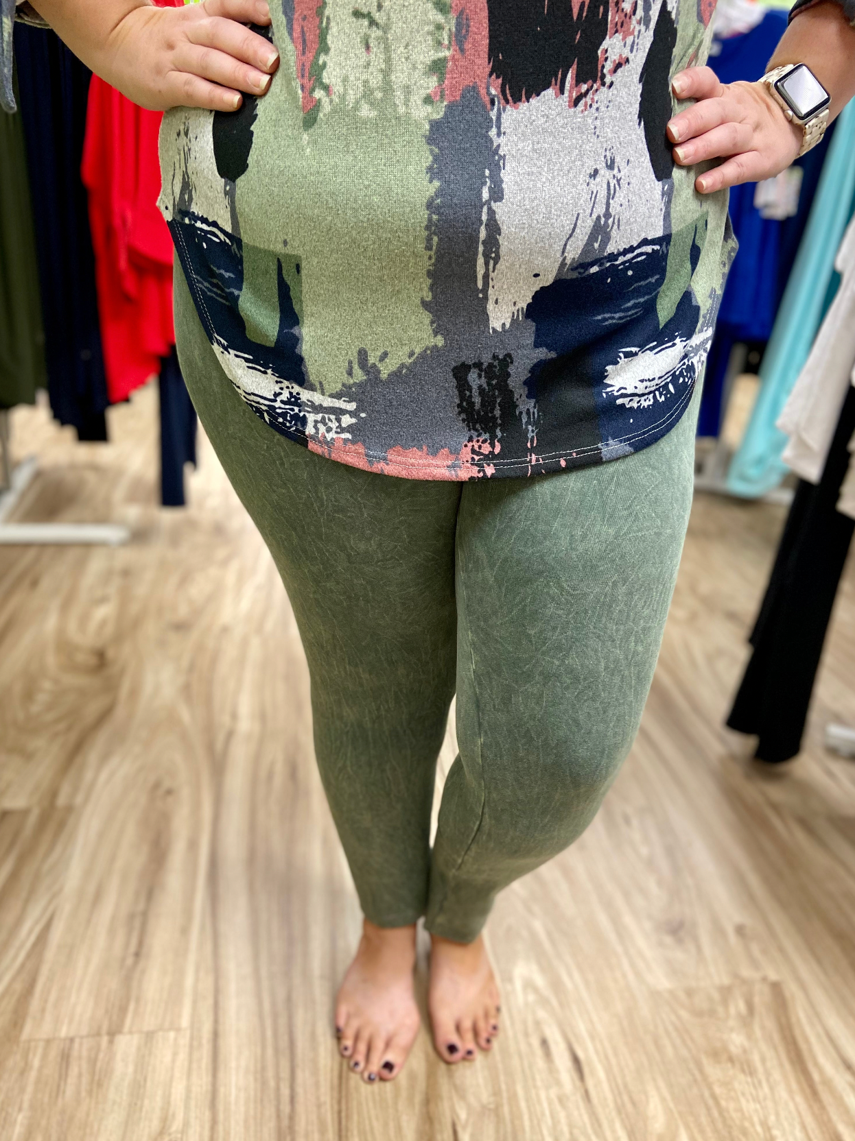 Jess & Jane M37 Cotton Capri Legging