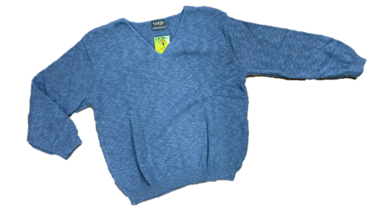 Sage 4000 V-Neck Crop Sweater