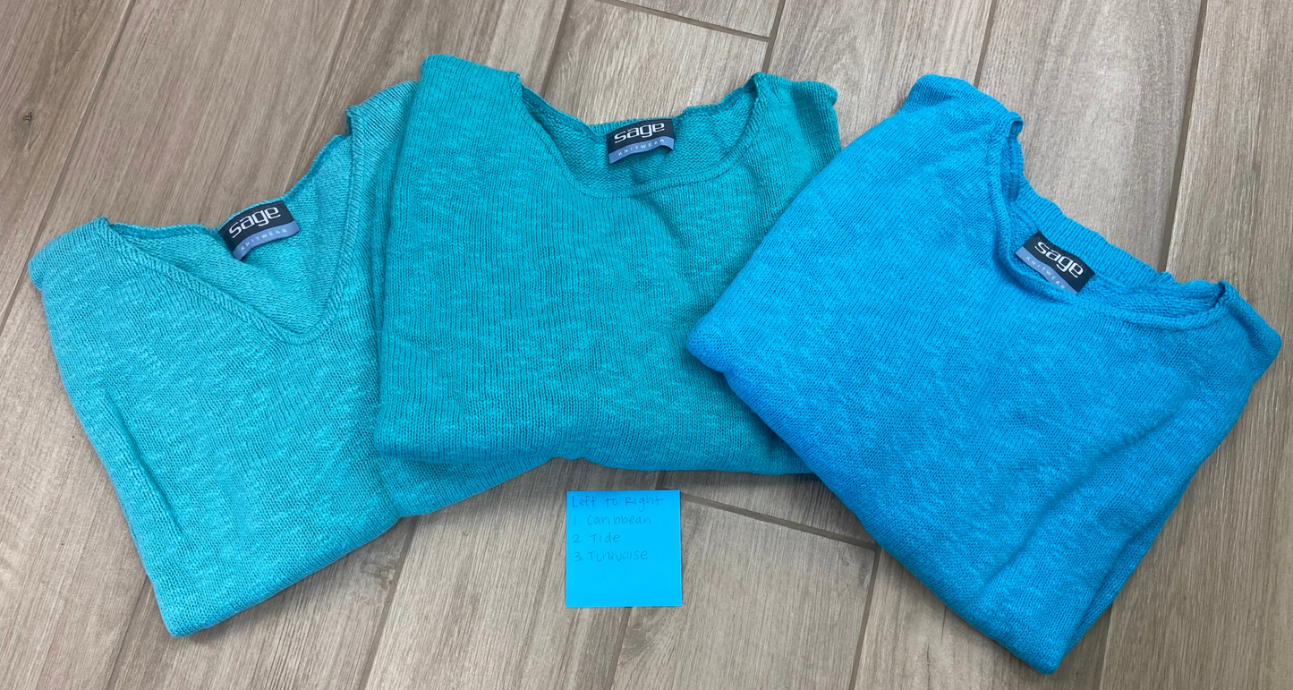 Sage 4000 V-Neck Crop Sweater