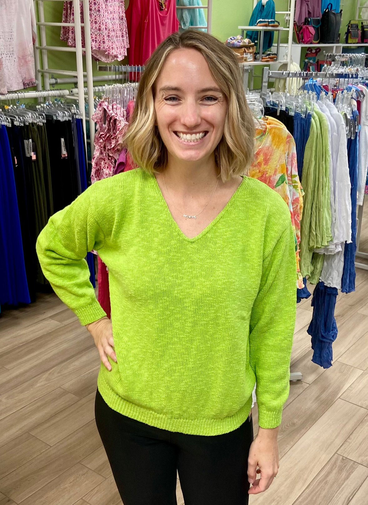 Sage 4000 V-Neck Crop Sweater