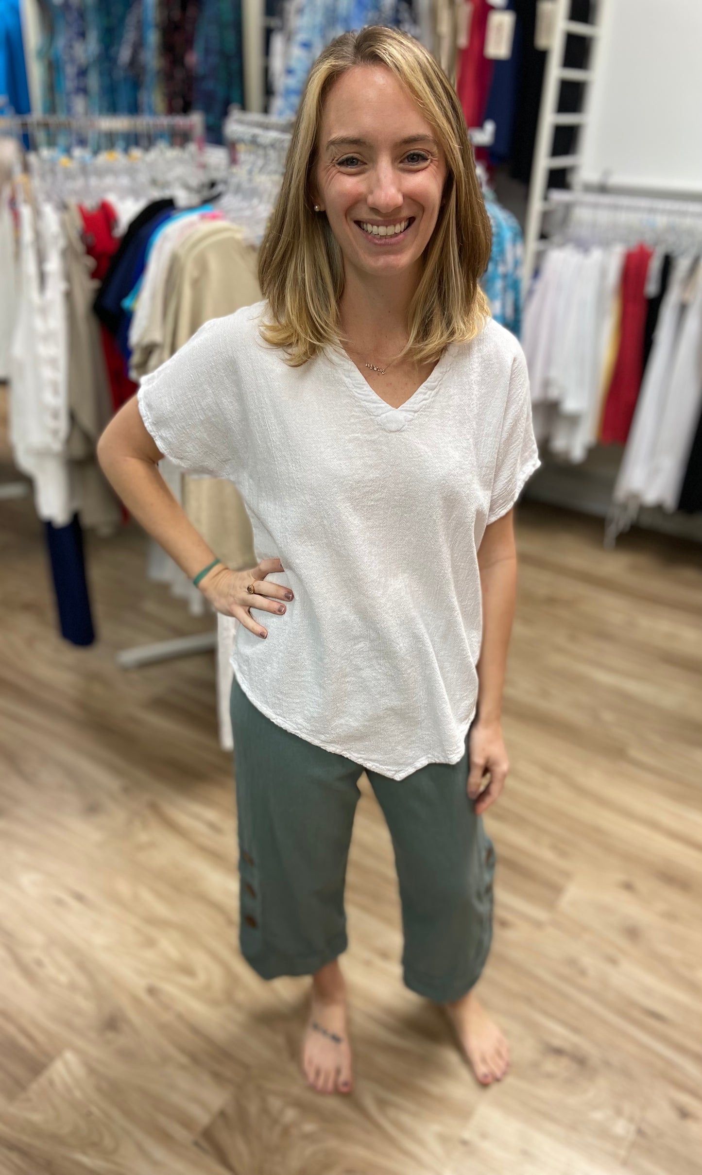 Dunes Buho Button Capri