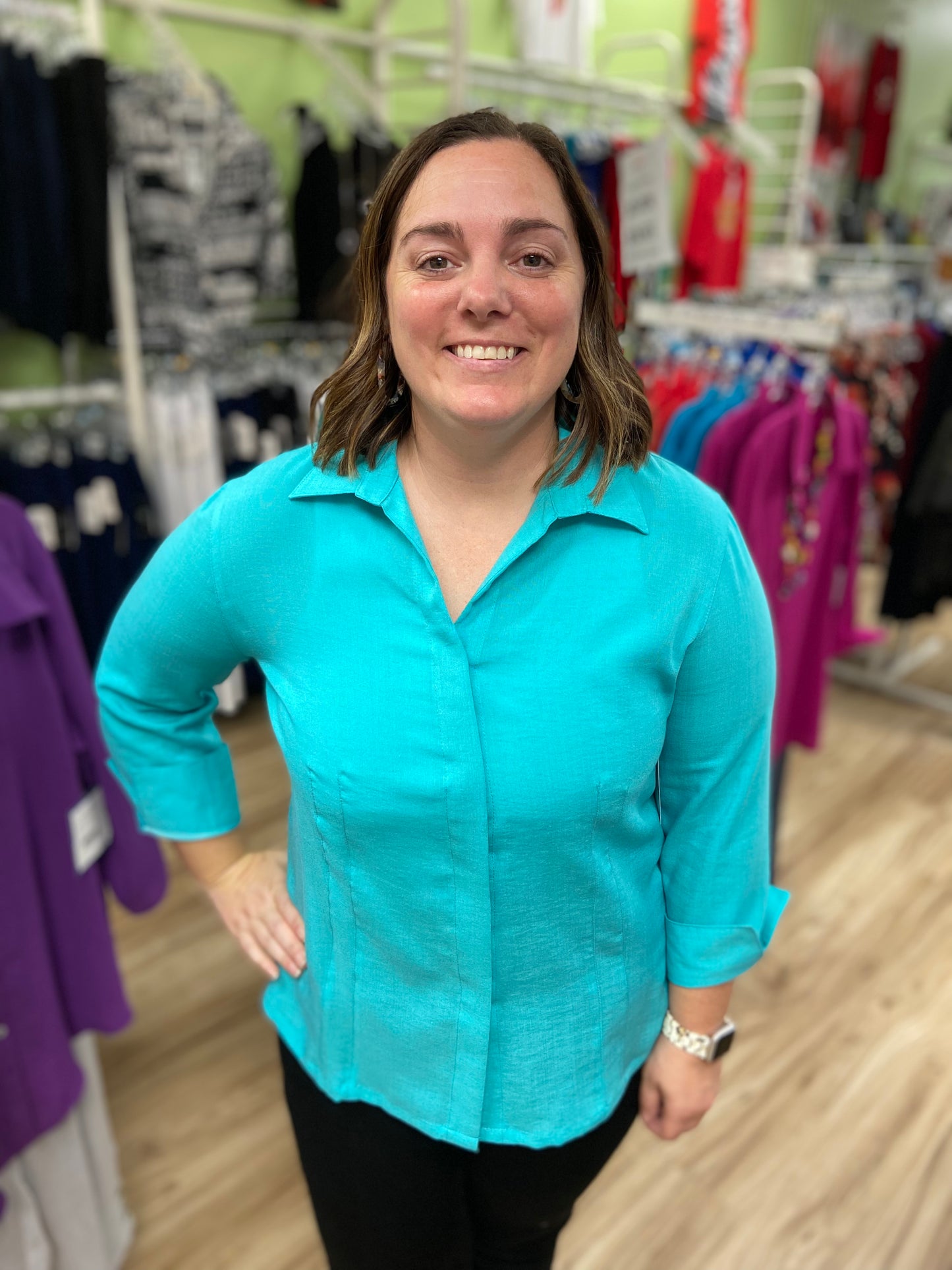 Fridaze AA265 Diana Linen Blouse
