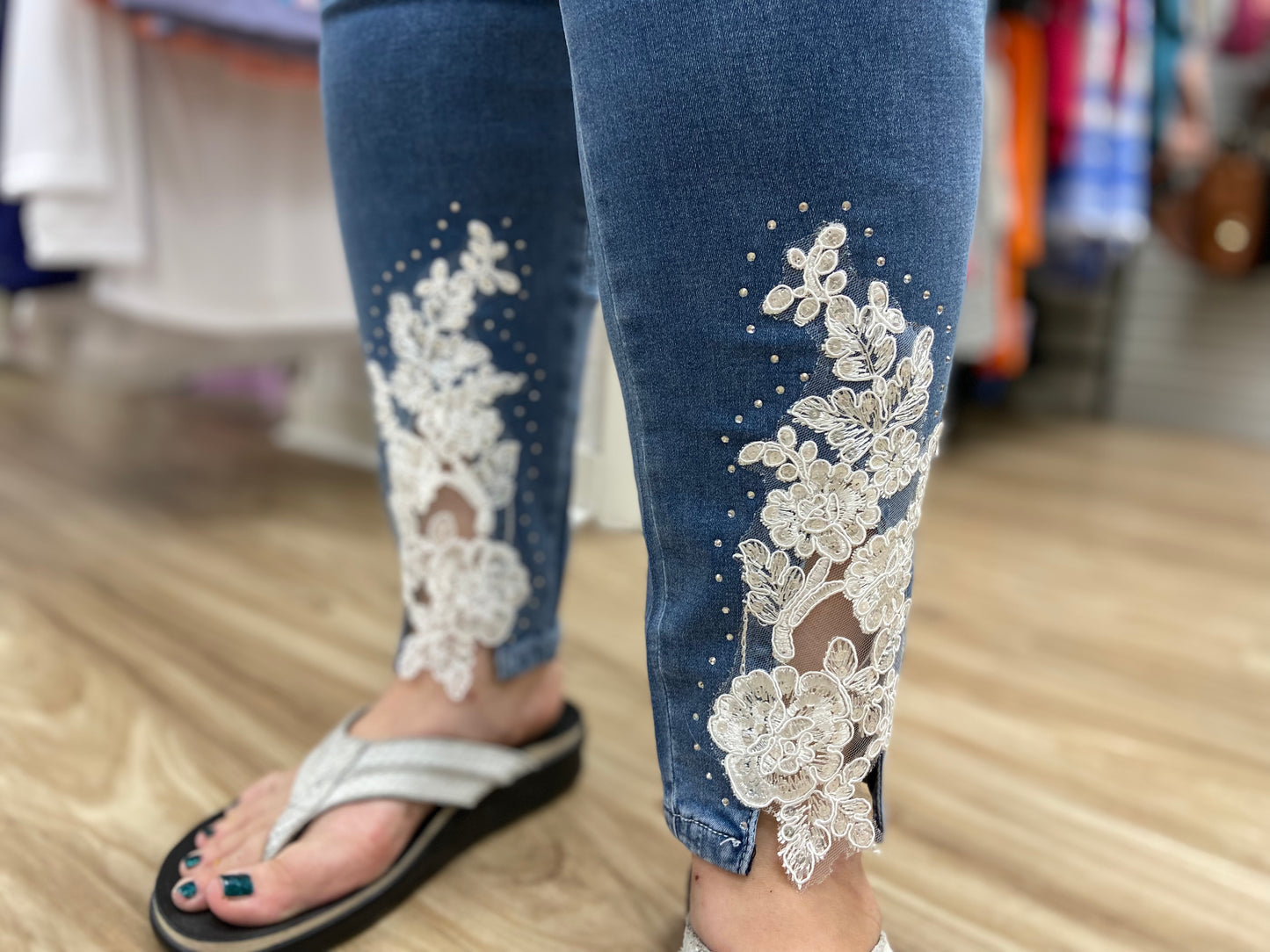 Euro PL304 Lace Front Jeans