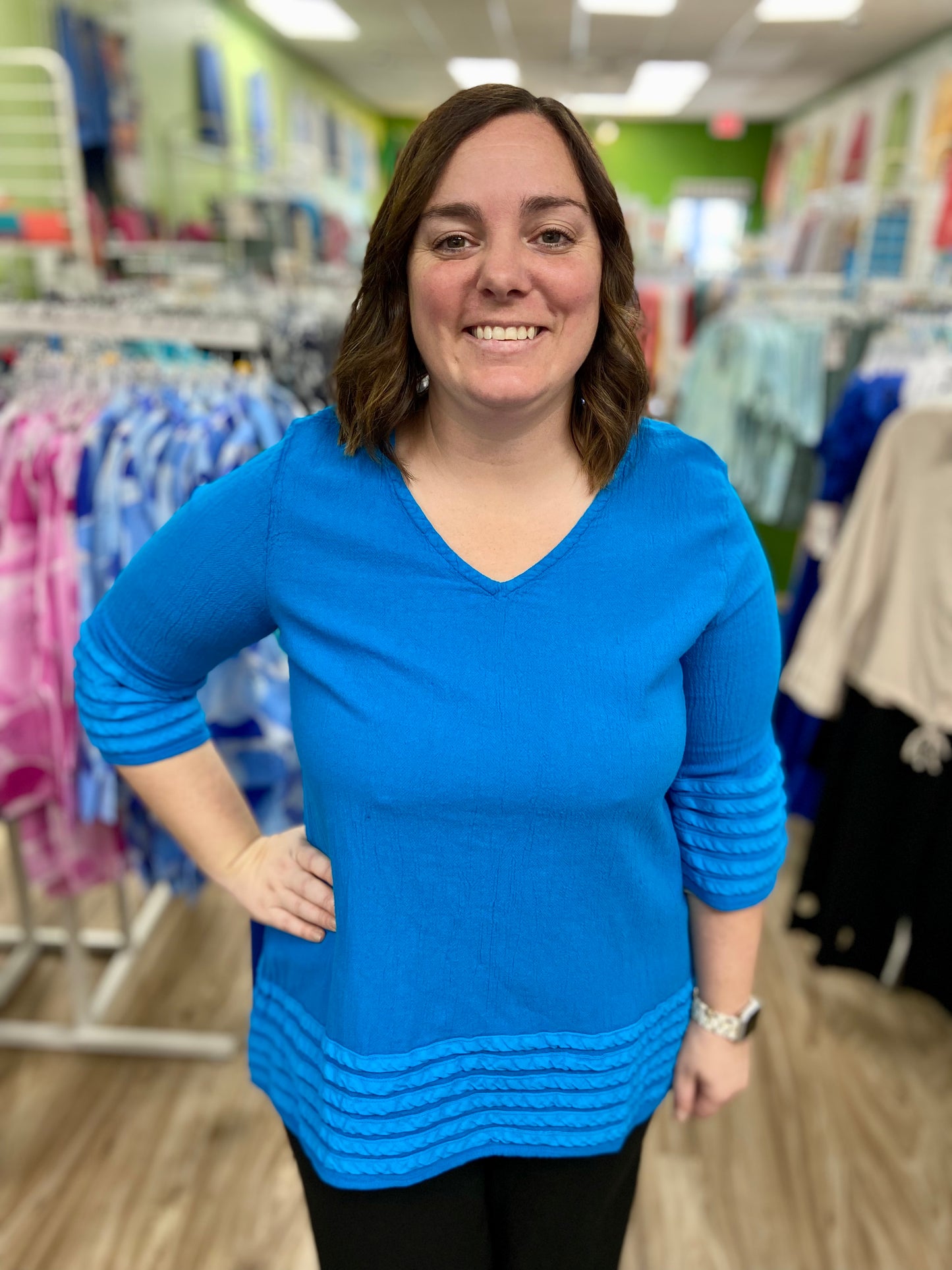 Dunes Buco Ribbon Trim Tunic