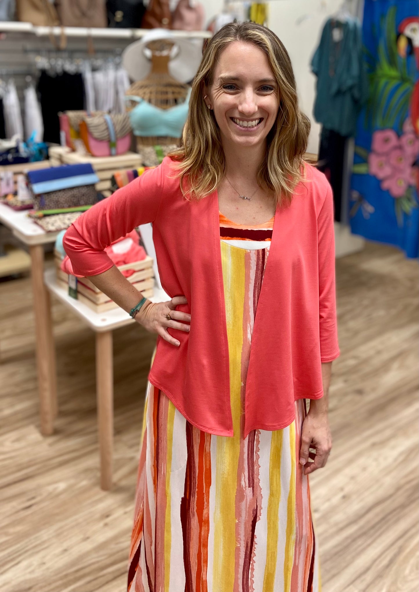 Pure Essence 4762 Solid Shrug Jacket