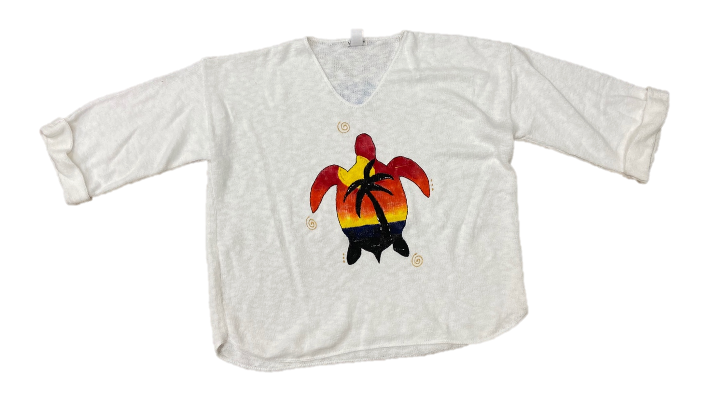 MoMo Sweater - Sunset Turtle