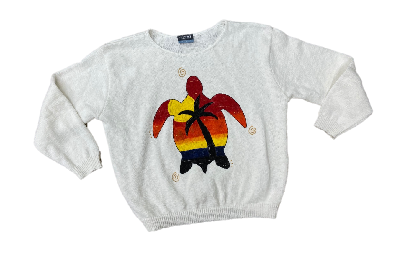 MoMo Sweater - Sunset Turtle