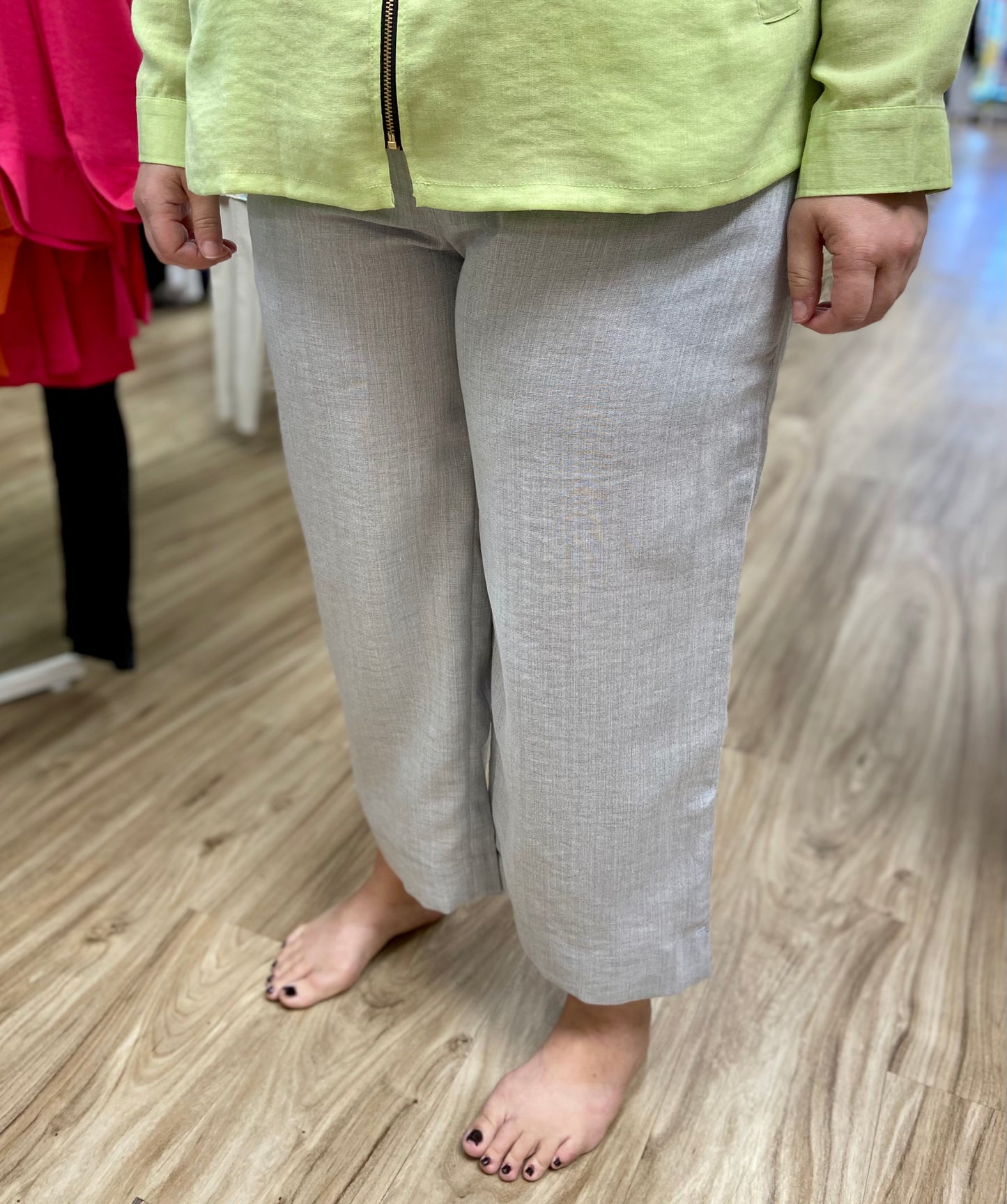 Fridaze AAPT05 Linen Crop Capri