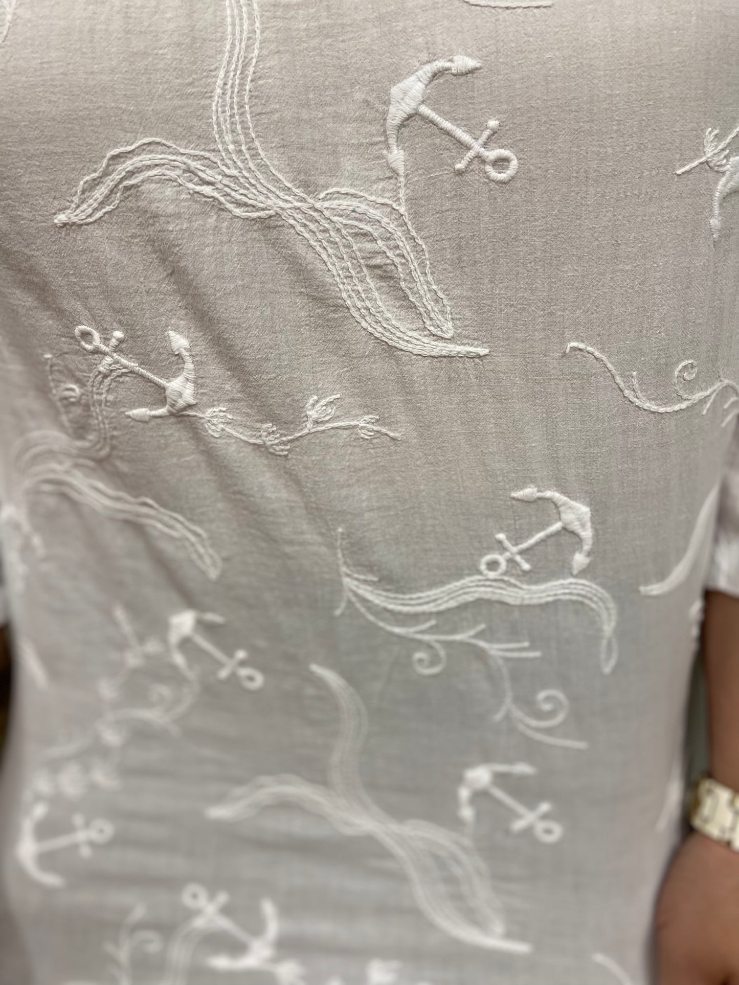 Cottonseed 395 Embroidered Top