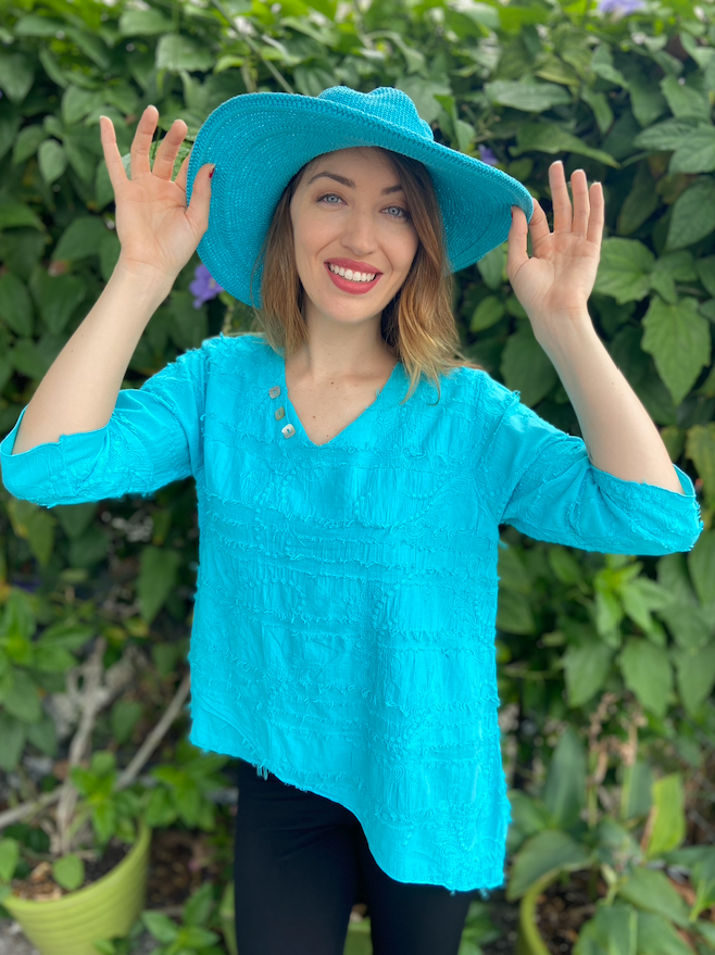 Cottonseed 944 Layer Button Top